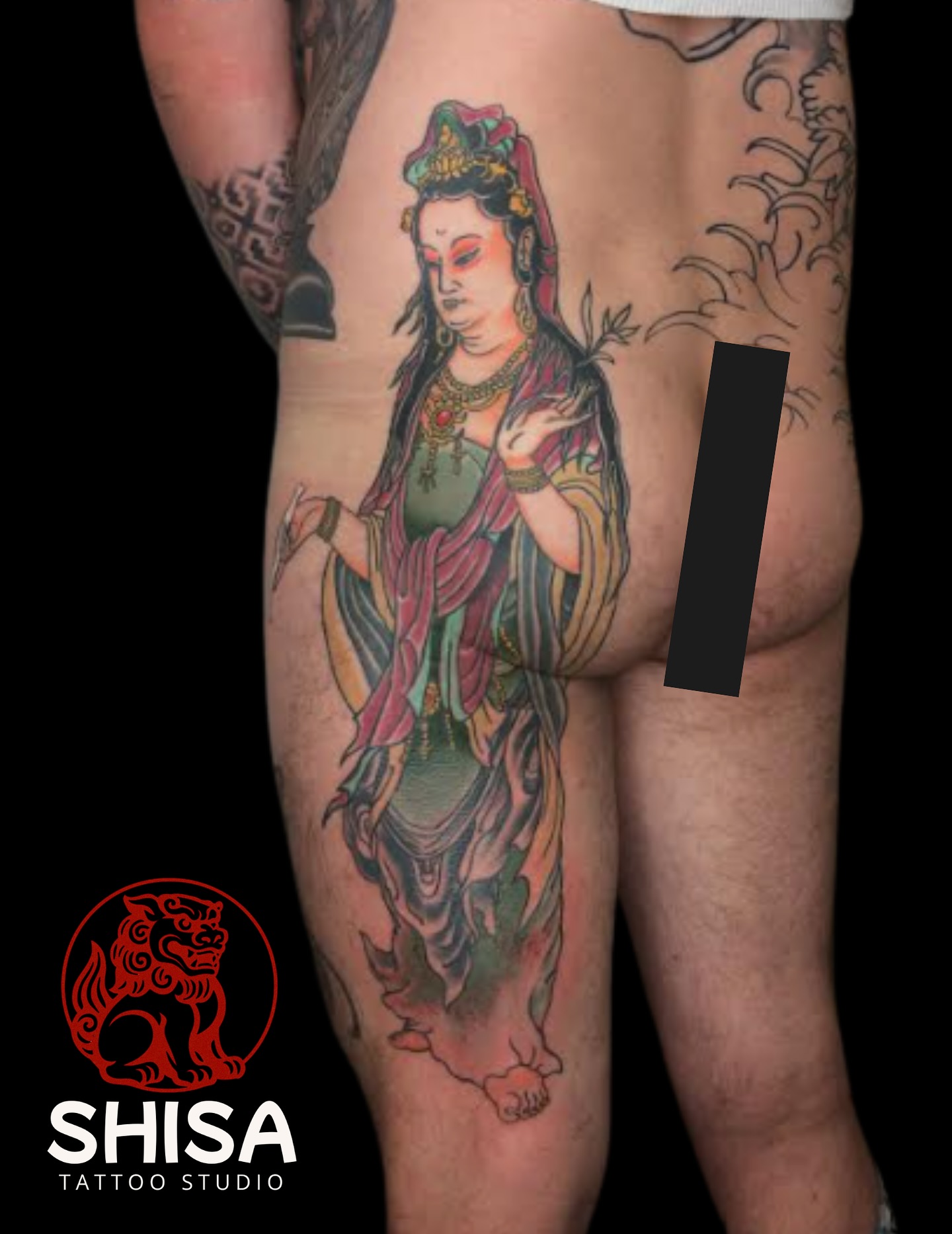 Kannon, the Japanese manifestation of the bodhisattva Avalokiteshvara, is one of the most beloved figures in Japanese Buddhism. Often called the “Goddess of Mercy,” Kannon watches over the world, bringing salvation to those who cry out for her help. Her presence in countless temples across Japan is a testament to her enduring legacy of selfless love and compassion. #Japan #BuddhistMythology #Kannon #CulturalHeritage #kannon #kannontattoo #japanesetattoo #maplewood #maplewoodnj #somanj #maplewoodvillage