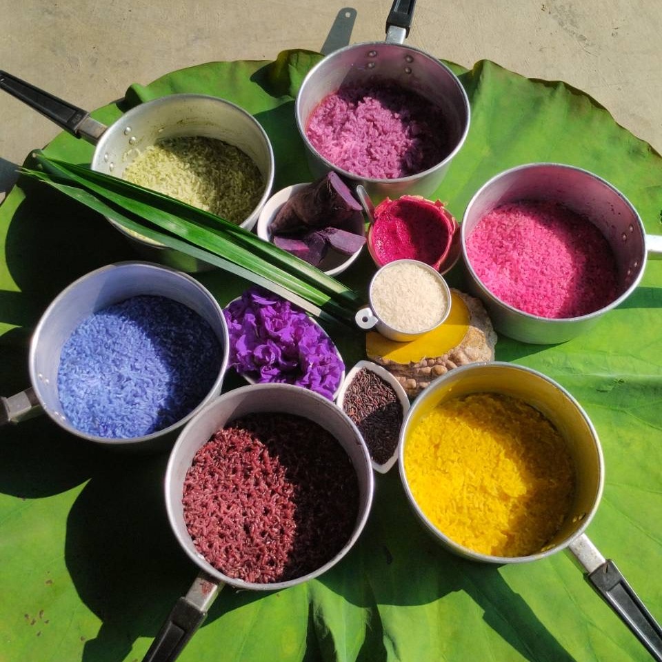 Our rainbow mango sticky rice from natural colour
Book our class now !
For learning how to cook this recipe
#chiangmai #thailand#thailandtravel #travelthailand#northernthailand
#rosethenorth#chiangmaitrip#templesofchiangmai#nightmarket#elephantsanctuary#streetfoodthailand #watphrathatdoisuthep