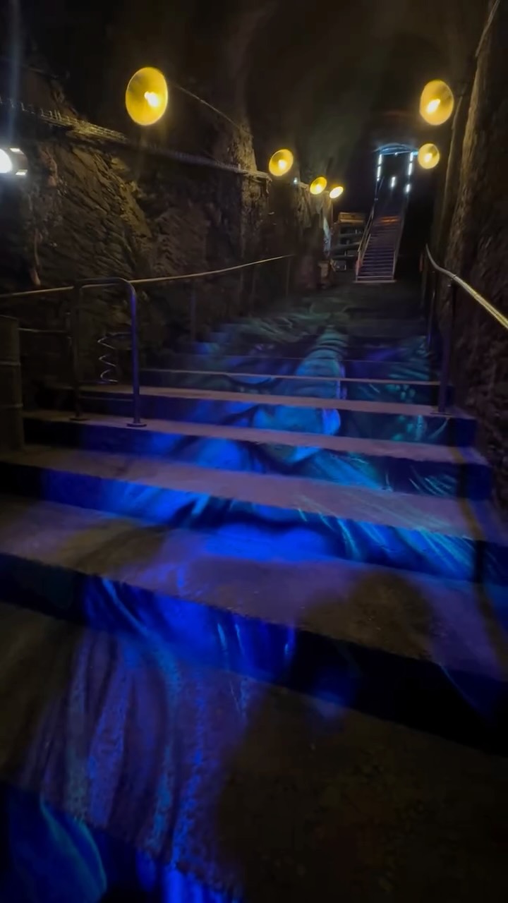 🌑 Dans le tunnel du MX Arts Tour, le korrigan veille dans l’ombre.
Petit être légendaire du folklore breton, à la fois malicieux et mystérieux, il est réputé pour protéger les trésors et les passages secrets.
🔥 Dans l’exposition Obsidian – La légende du dragon imaginée par Zag, ce korrigan devient le gardien du dragon, entretenant le lien entre le monde des hommes et celui des créatures fantastiques.
Ici, l’art réveille les mythes : chaque marche franchie sous son regard est une initiation, une épreuve avant d’approcher le dragon…