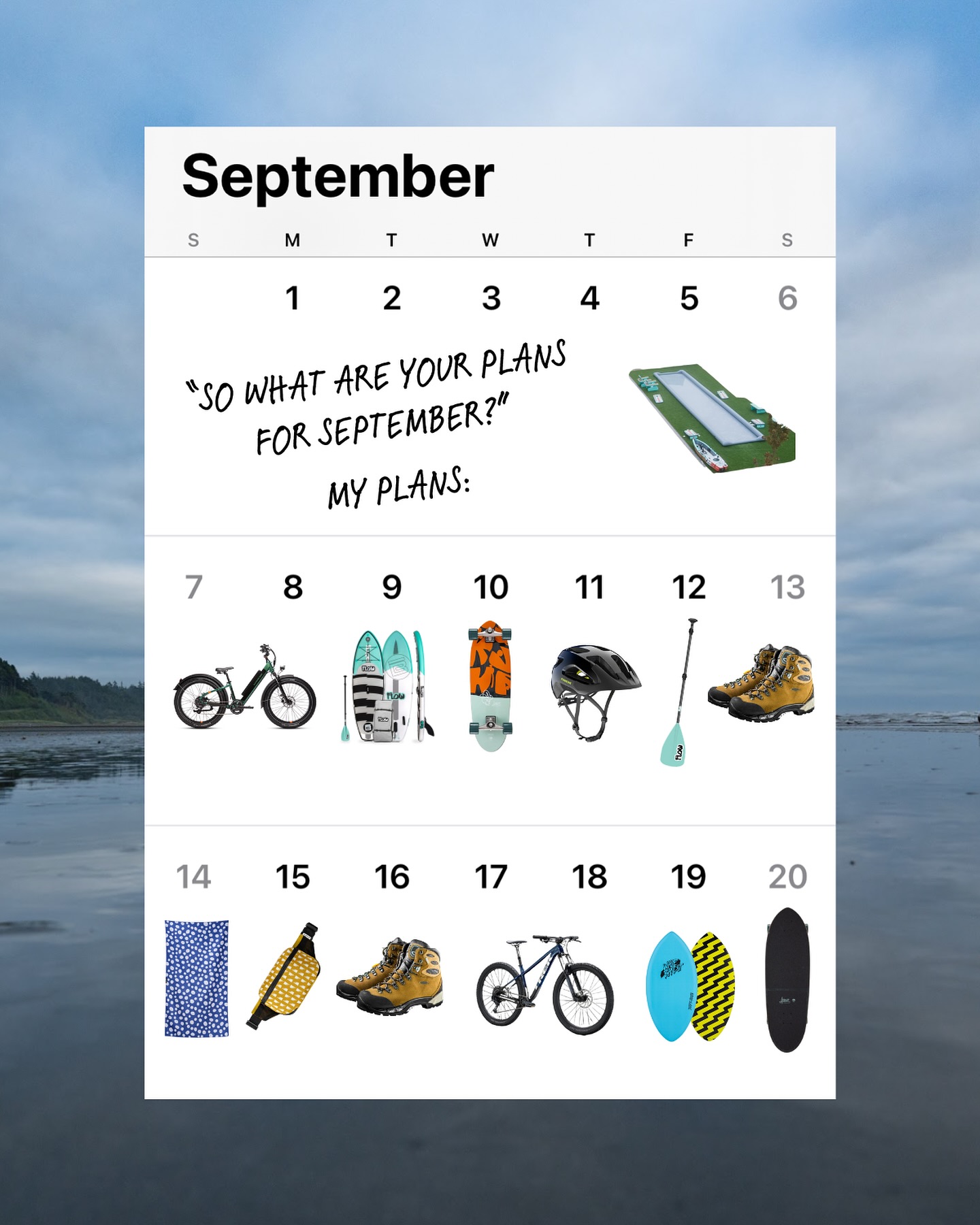 “So what are your plans for September?”
Oh, you know...
🌲 Trail walks
🚲 Cruiser rides
🌊 Skim sessions
👀 Sasquatch sightings
That back-to-school energy hits different when you’re still squeezing every last drop out of summer.
Let’s ride.
#pnwadventures #pnwlife #pacificnorthwest #explorepnw #pnwonderland