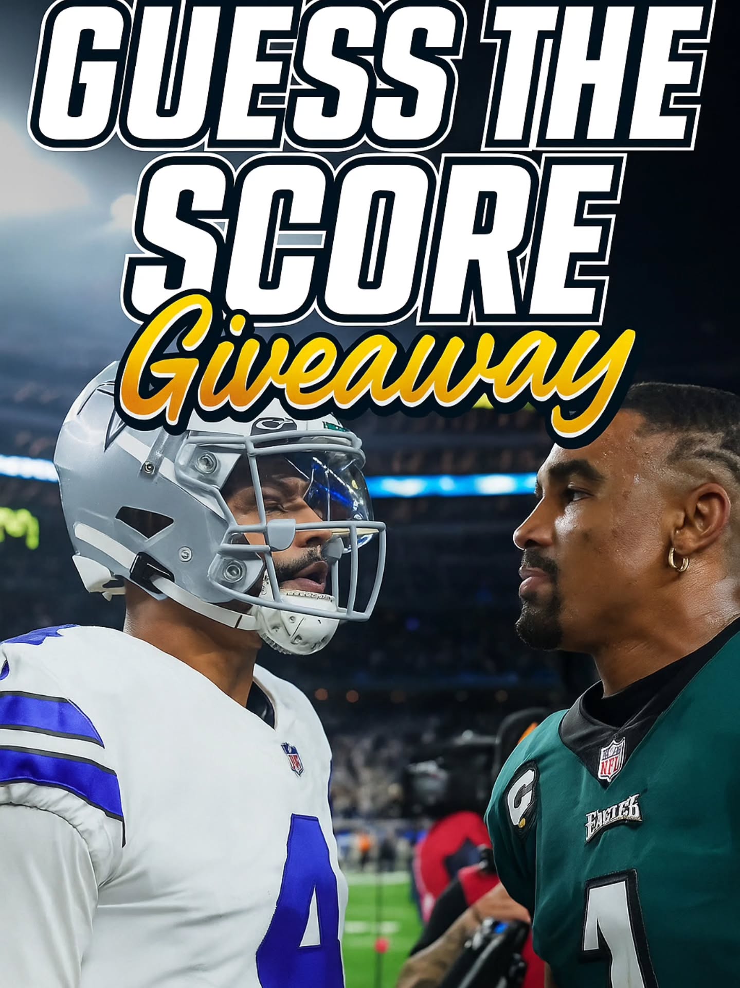🏈 Guess the Score Giveaway! 🏈
Birds vs. Boys tonight
Drop your final score prediction for the Cowboys vs Eagles game in the comments ⬇️
Closest guess wins 50 dollar gift card to our shop 🐣 🎁 (tiebreaker goes to whoever comments first!)