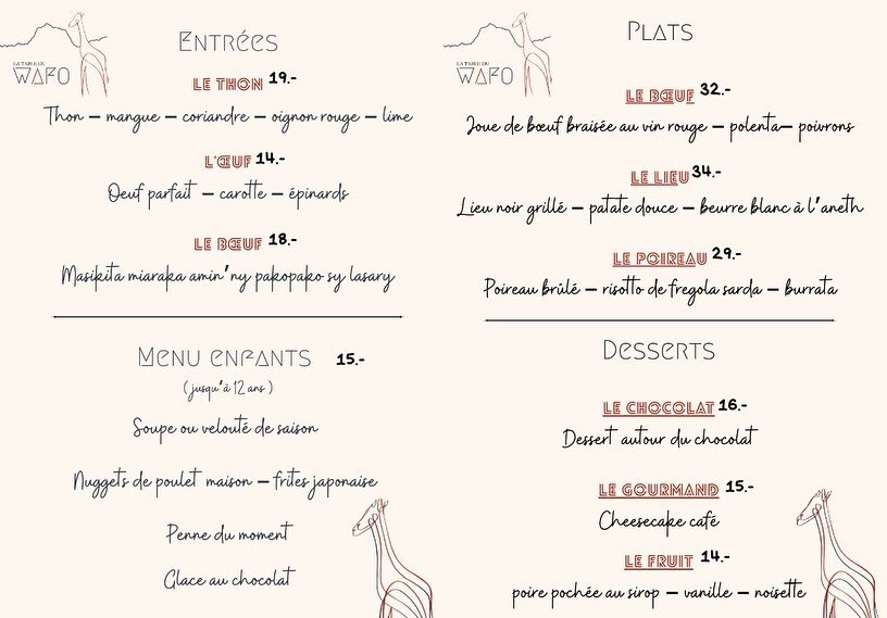 Lancement de notre carte ce samedi à partir de 19h.🕖
Venez découvrir cette nouveauté! 😋
Sur réservation au : 079 441 59 00
Route de Villars 31, Gryon