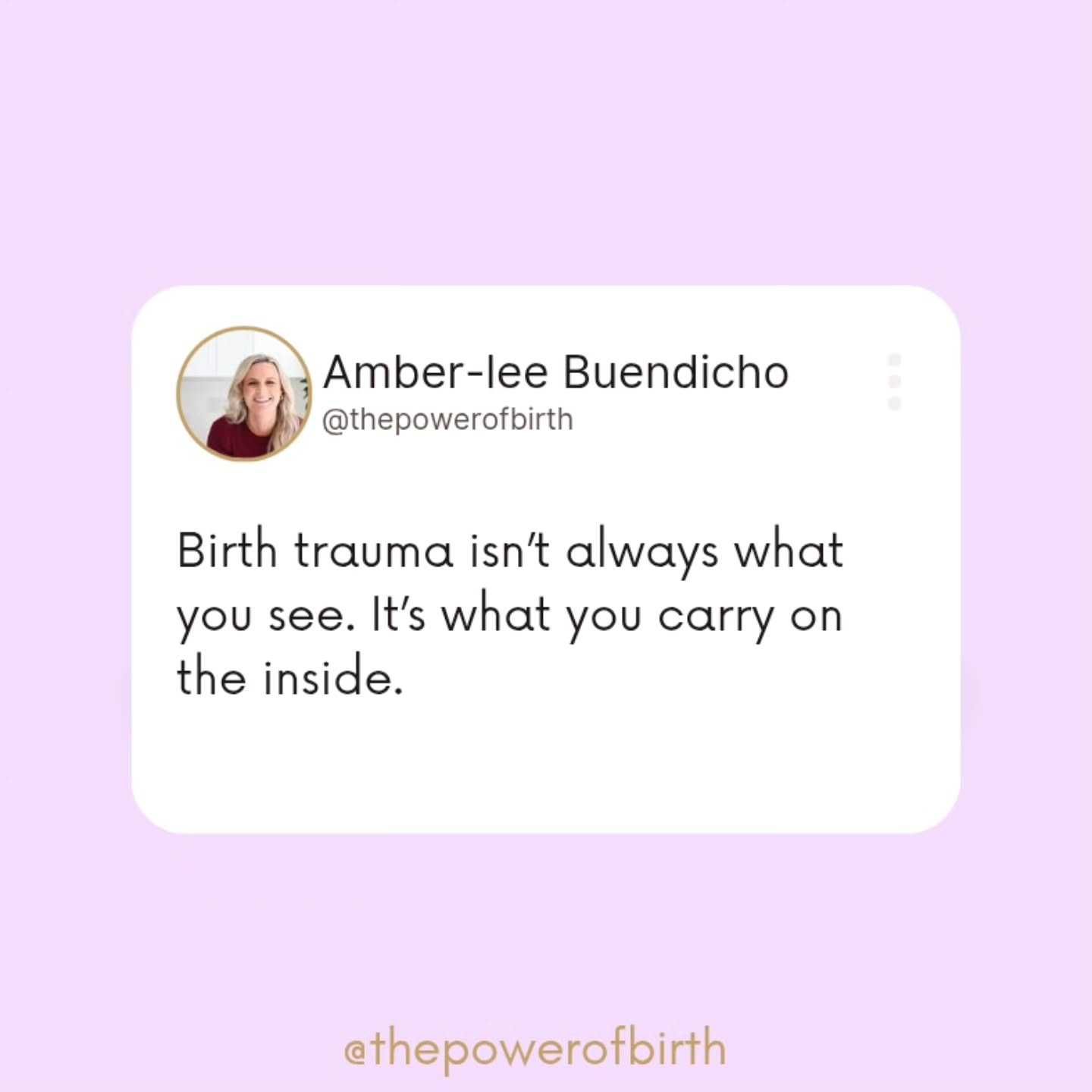 Birth trauma isn’t always obvious. It doesn’t always look like what people imagine; an emergency, a crisis, a dramatic scene. Sometimes it’s the quiet ache that sits in your bones, the invisible scar no one else can see.
Maybe it’s the way you scroll through birth announcements and feel a pang of jealousy instead of joy. The way you wonder, “what’s wrong with me?” when everyone else seems to be glowing in their newborn haze.
Maybe it’s the tears you hide because you “should be grateful.” The tension in your chest when friends swap birth stories like small talk. The hollow silence when your own story feels too heavy, too complicated, too shameful to tell. Sometimes it’s skipping conversations, pretending you’re fine.
Birth trauma doesn’t always look like flashbacks or nightmares. Sometimes it looks like disconnection. Numbness. Anger you don’t understand. A deep grief for the birth you never had.
What you carry is real. It doesn’t need to be compared, justified, or silenced. Trauma is not measured by how it looks on the outside, but by how it feels on the inside. You are carrying something heavy that was never yours to hold alone. You deserve to be witnessed, supported, and believed. 🩷