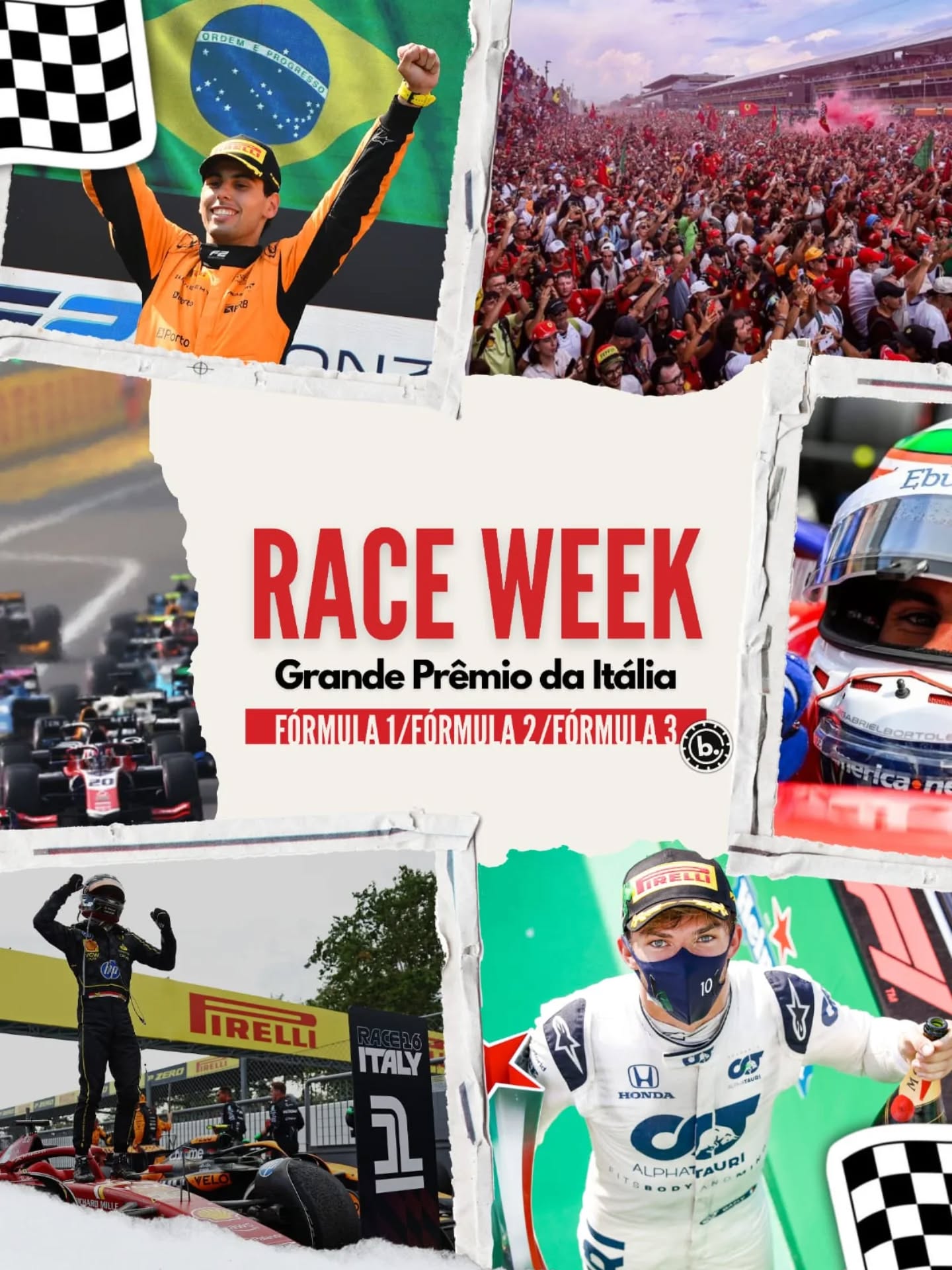 Estamos em mais uma semana de corridas! Entre os dias 5 e 7 de setembro acontecerá o Grande Prêmio da Itália, que contará com disputas da Fórmula 1, da Fórmula 2 e da Fórmula 3.
A etapa será realizada no Autódromo Nacional de Monza. 🇮🇹
Para mais informações, acompanhe o @boxboxboletim
#formula1 #f1 #formula2 #f2 #f3 #formula3 #monza #italia #autodromonazionalemonza #monzacircuit #explorar #automobilismo #corrida #ferrari #mclaren #mercedes #redbull #raceweek