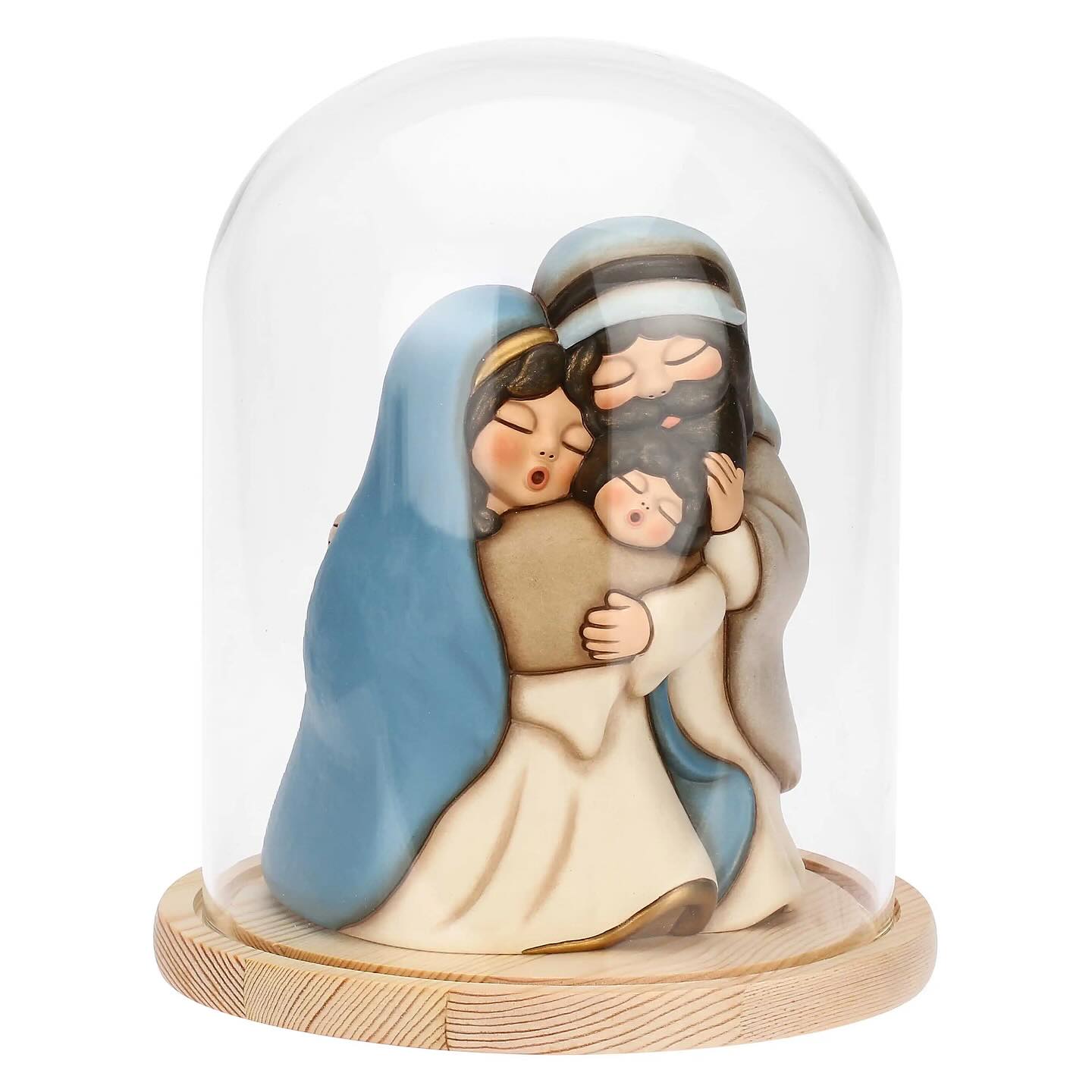 Novità Sacra Famiglia in Ceramica con campana in vetro €119,00 #thun #novità