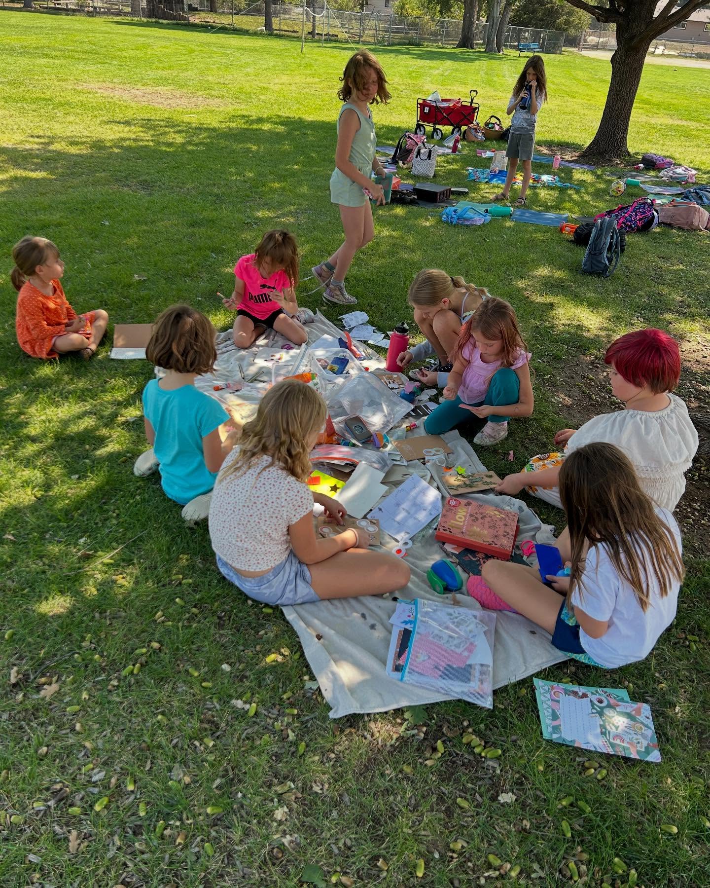 We are two weeks into some of our after school classes. TWO WEEKS! (Which means school has been in session for almost four. 😳 WHAT?!?)
We’ve enjoyed outdoor time, eaten delicious snacks, decorated our art journals, created all kinds of free-choice art, designed fidget keychains, practiced asanas and pranayama, and RESTED.
We can’t wait to share more as we start our programs at more schools!!