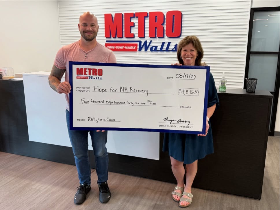 We were honored to present @hope4nh with the funds raised from last month’s 7th Annual Rally for a Cause. 💙
It’s especially meaningful to share this donation as we kick off Recovery Month this September, our first as a designated Recovery Friendly Workplace (RFW). We’re proud to support organizations like Hope for NH Recovery and the critical work they do in our communities.
#RecoveryMonth2025 #YouAreNotAlone #MetroCares #Community