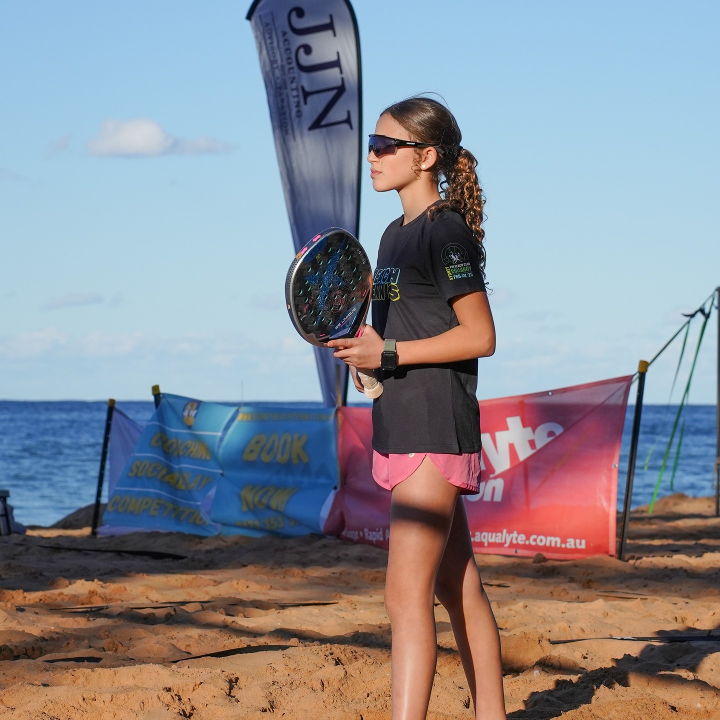 ⚡ Full speed, full style! Catching all the action in Sandstrike Ultra where performance meets bold beach vibes. 🎾☀️ #SandstrikeUltra #BeachTennisAction #GameOn #StyleInMotion