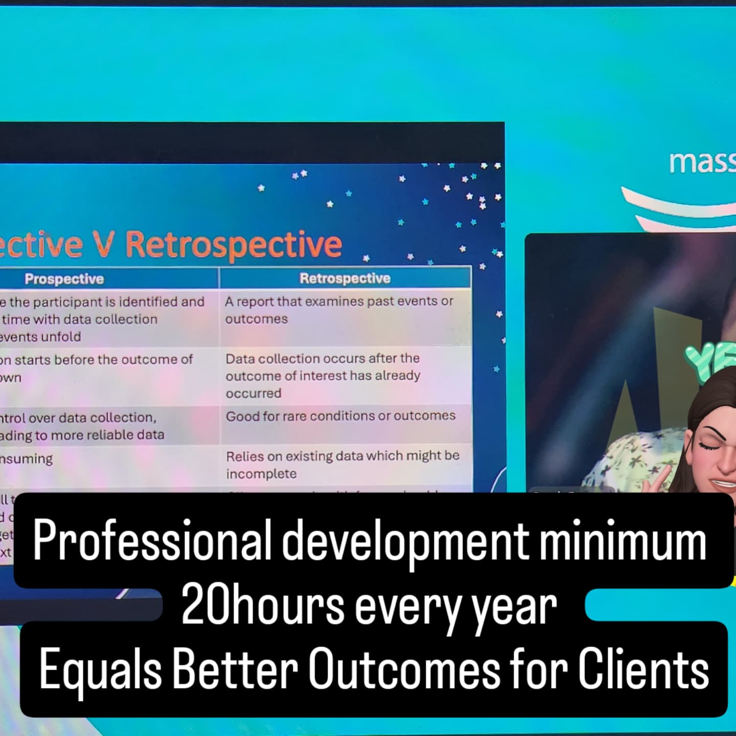 Did you know, that I do a minimum of 20hours professional development EVERY year, on top of my qualifications and experience?