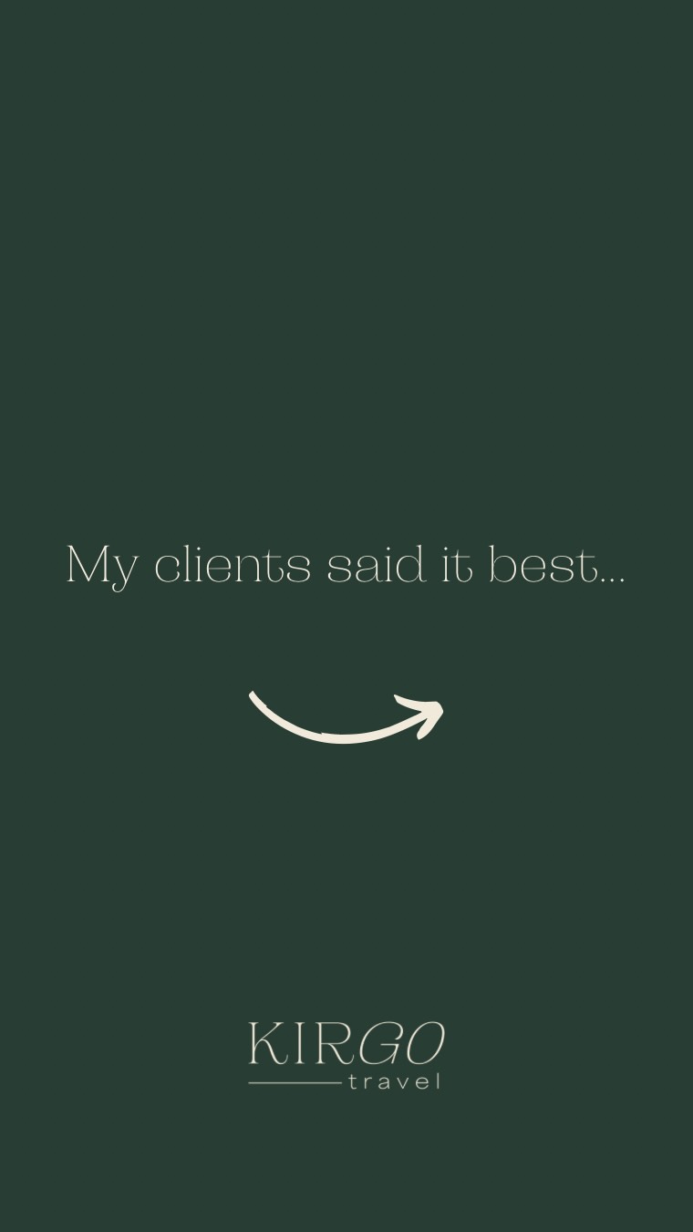 ✨ Don’t just take my word for it—hear it from fellow travelers who’ve trusted Kirgo Travel to elevate their journeys. ✨
From the overwhelm of endless Google tabs to the stress of coordinating transport, hotels, and special requests, I take the guesswork (and the busywork) out of travel. My clients get:
✔️ Personalized itineraries that match their style
✔️ Insider perks + upgrades through my industry partnerships
✔️ Peace of mind knowing the details are handled
Because “luxury” isn’t just about where you stay—it’s about how effortless it feels to get there. 🌍💼
Drone Footage - @sbonnot (The Angry Chef)
#kirgotravel #luxurytraveladvisor #fora #luxurymadepersonal #approachableluxury #europetravelplanner #northamericatravel