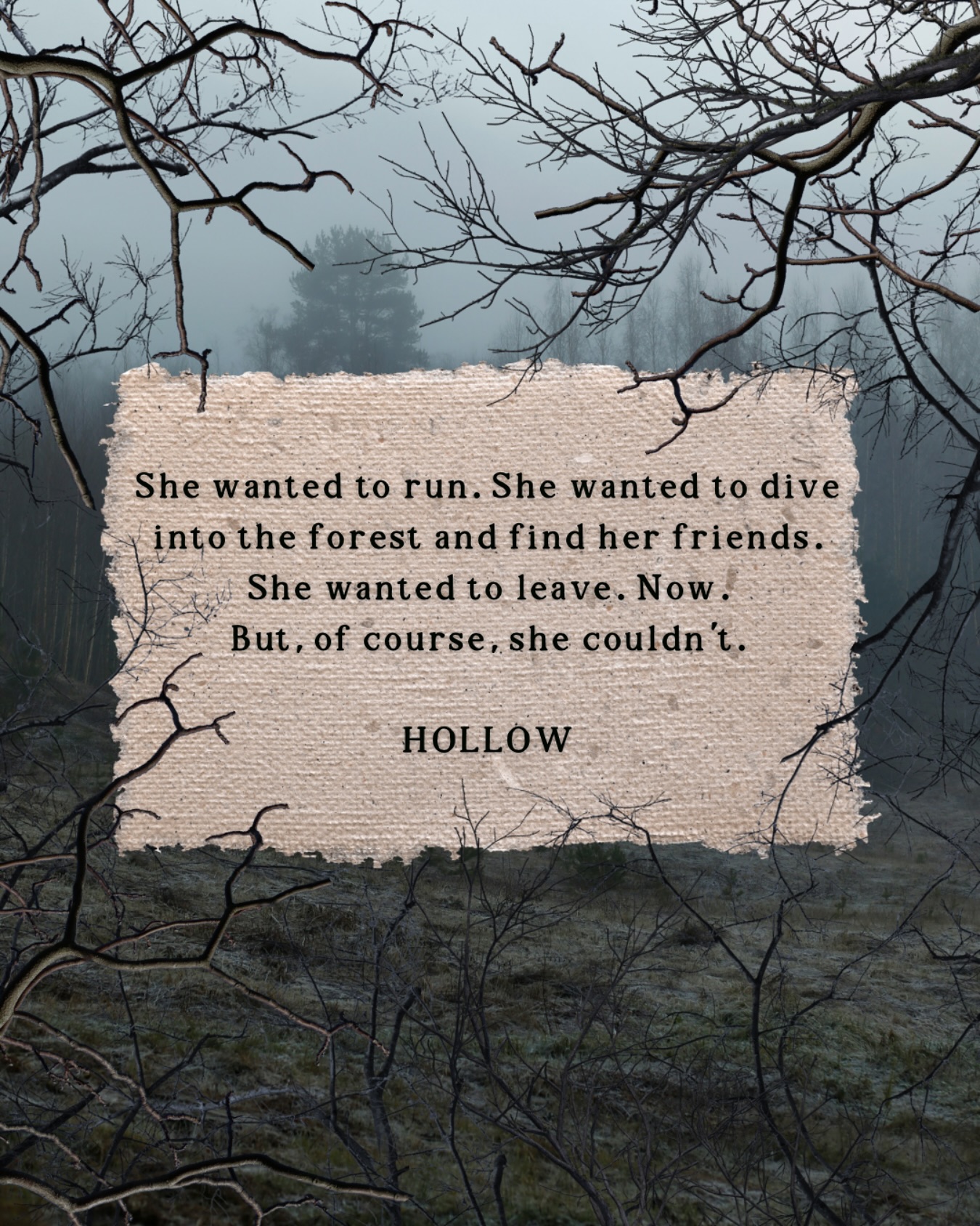 I’m torn between how I’d survive in Cassie’s world. In HOLLOW by @taylorlgrothe , Cassie is isolated and in constant danger. I know that if I were in her shoes, even with an injured ankle, I’d want to try to sneak away from the strange, ominous art compound that took me in with the promise of safety. I don’t think I could sit there for too long before finding a way to run off and look for my friends. But I also know what it’s like to be so exhausted, to feel like home might not be the best place to return to, that you selfishly just want to take the opportunity to rest when it’s given to you. Even if alarms are going off in your head.
#Hollow #TaylorGrothe #HollowSurvival #CultHorror #YAHorror