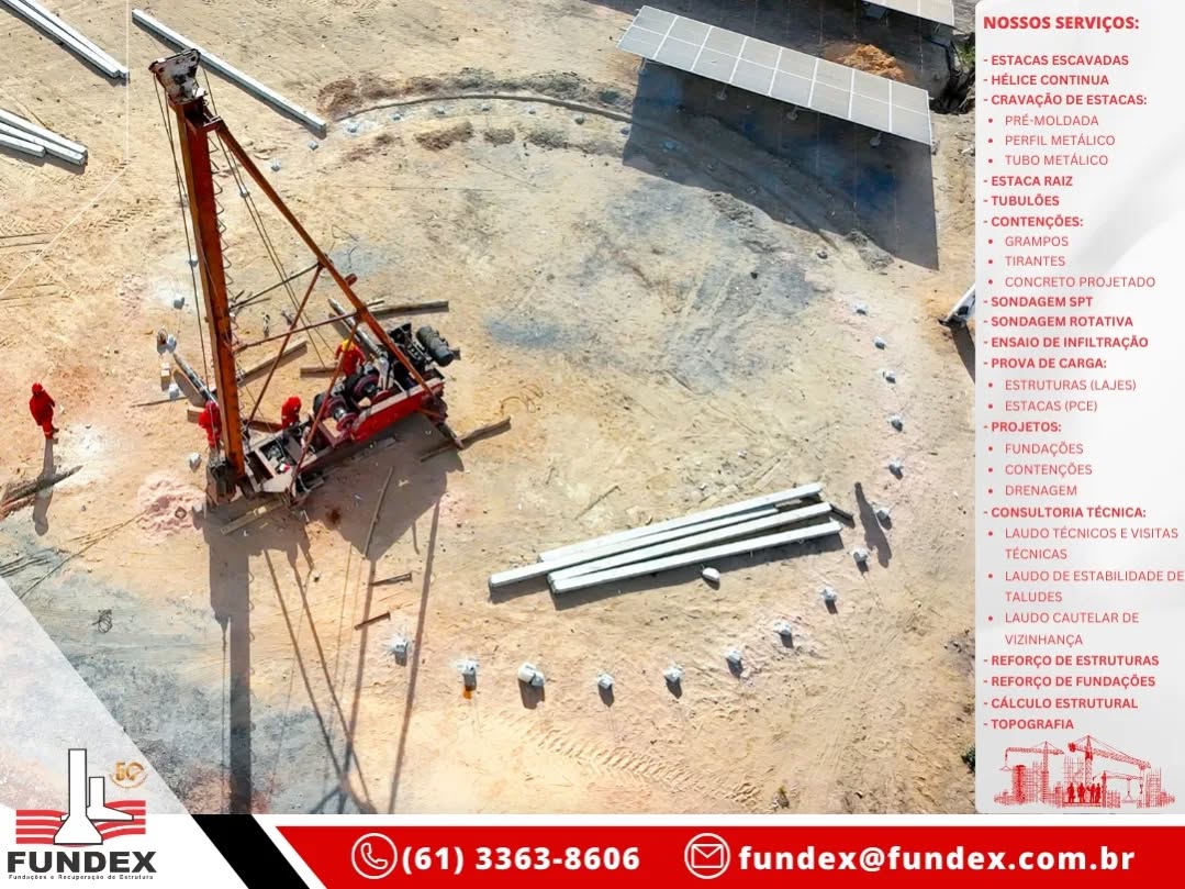 🚜 Fundação sólida para resultados duradouros!
Na Fundex, cada projeto é executado com qualidade, precisão e compromisso com a excelência.
👉 Nesta obra em Minas Gerais, realizamos a cravação de estacas pré-moldadas para a fundação de silos, garantindo estabilidade, segurança e alta performance estrutural.
Com mais de 50 anos de experiência no mercado, seguimos entregando soluções confiáveis em fundações e contenções para empreendimentos de todos os portes.
🔴 Fundex – Qualidade e confiança em cada estaca cravada!
📞 (61) 3363-8606
✉️ fundex@fundex.com.br
#silos #fundação #estacapremoldada #bateestaca #fazenda