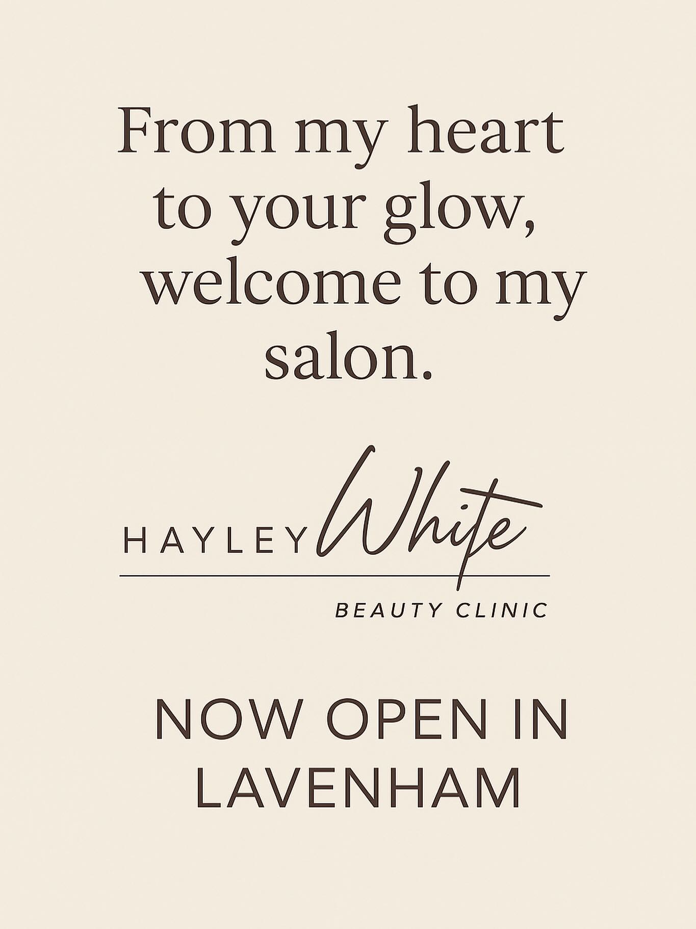 ✨ Exciting News! ✨
I’m thrilled to announce that my beauty salon is now officially open in Lavenham!
A warm welcome to all my wonderful clients, both old and new. I can’t wait to pamper you in our beautiful new space.
Book your appointment today and come celebrate this new chapter with me!