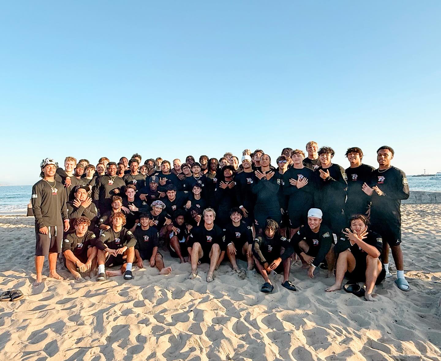 From the football field to the coast of California—building stronger bonds. #dominate
