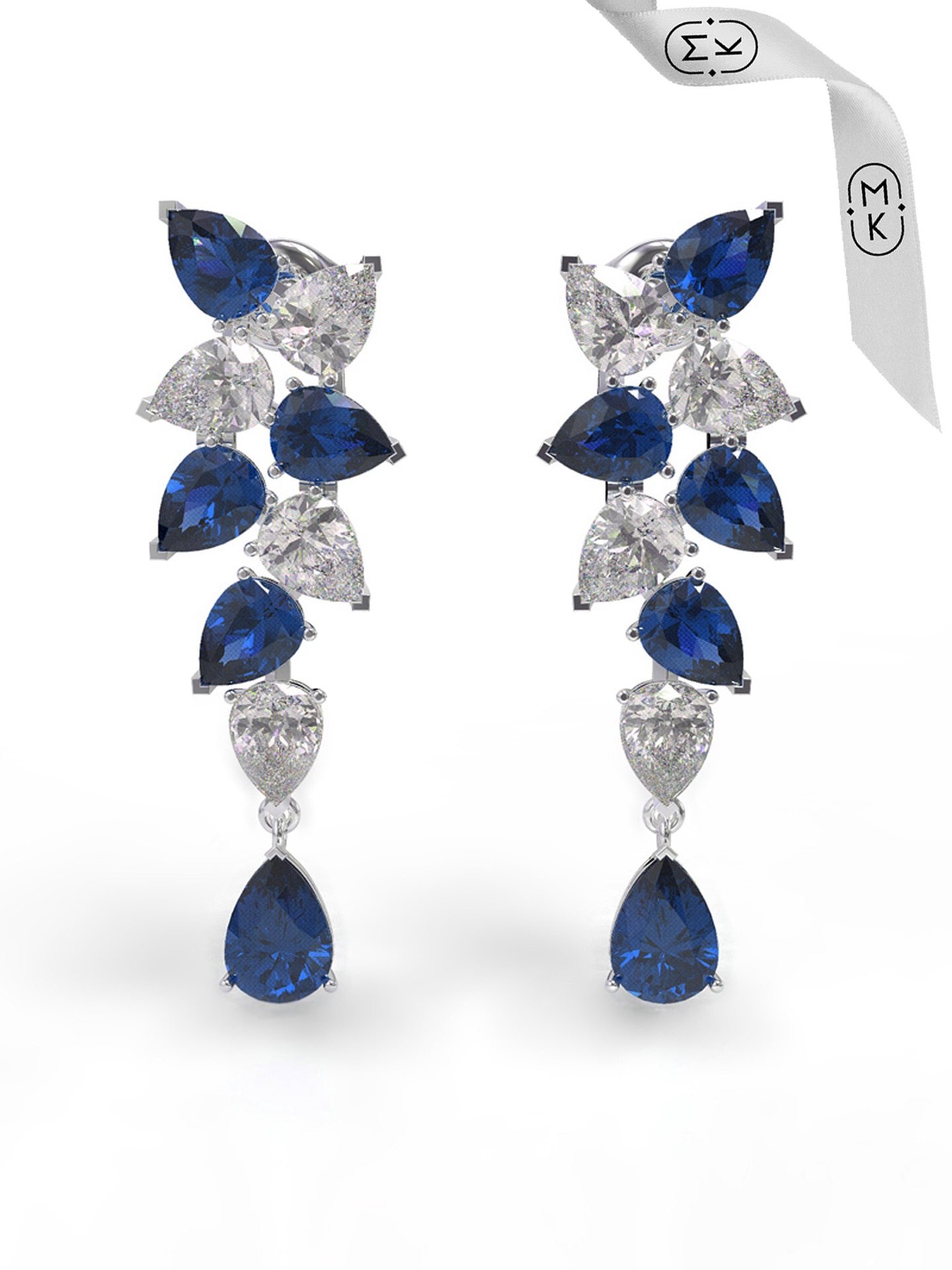 A pair of MK statement Earrings that effortlessly redefine opulence, captivating every gaze in the room💫
#mkfinejewerly #bespokecreations #custommade #jewels #gold #whitegold #gemstones #labgrowndiamonds #diamonds #sapphire