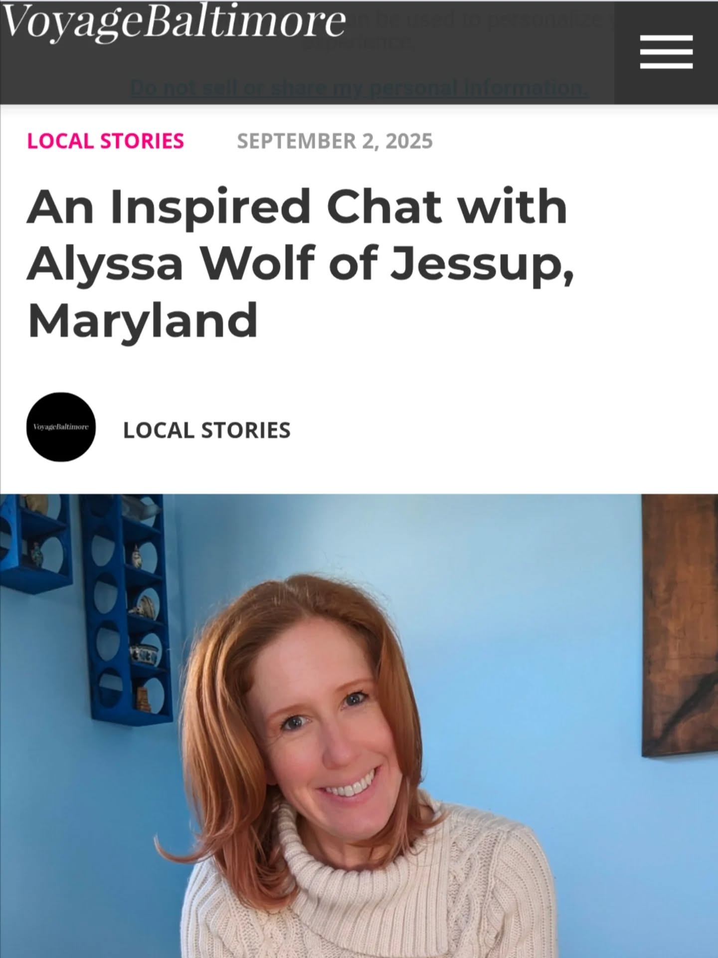 Thank you @voyagebaltimore! I may not know a ton about business but free press is almost always a good thing! I had a blast doing this follow up interview where we dive into some more personal tidbits 😉
🔗 In the bio