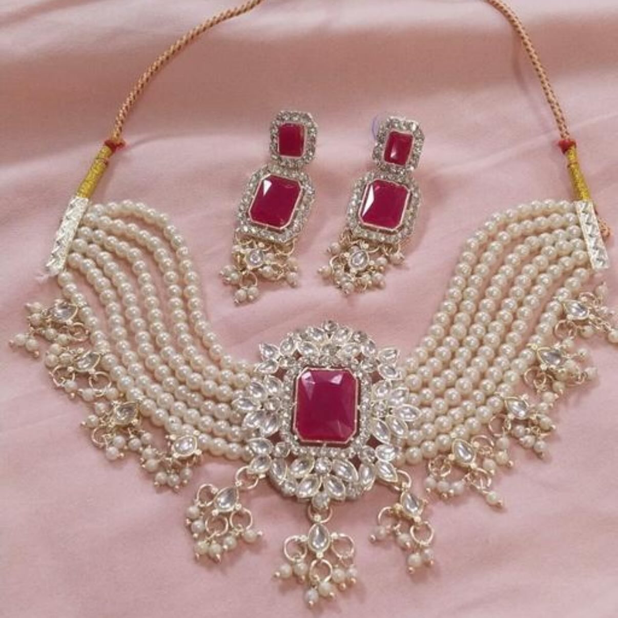 #jewelryset#indianjewelry#indianwedding#indianoutfit#parureindienne