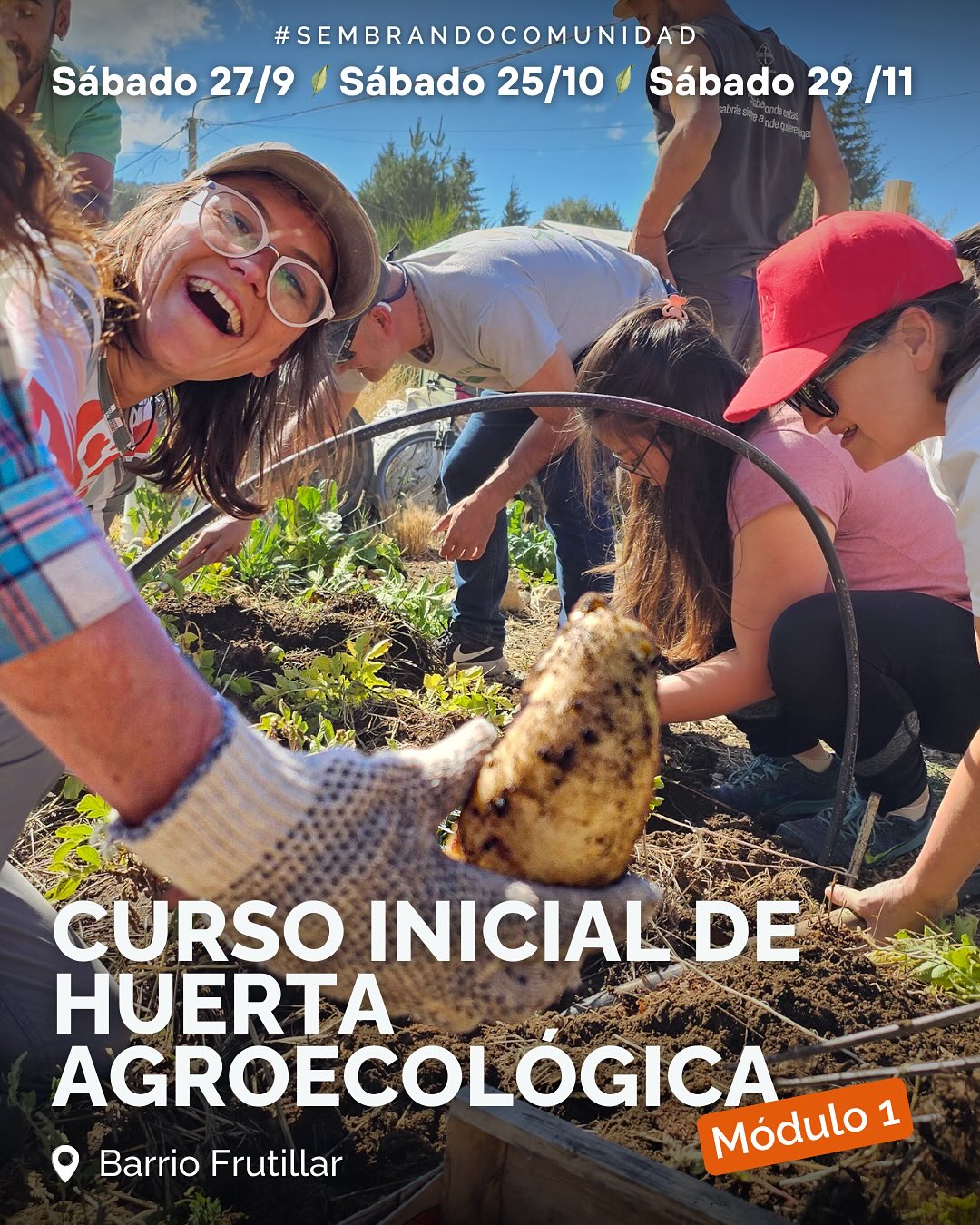 🌱 Curso Inicial de Huerta Agroecológica en El Frutillar
¿Querés empezar tu propia huerta? 🌿
Este curso es tu puerta de entrada para aprender, compartir y reconectar con la tierra.
👩🌾 Vamos a recorrer juntos los procesos de la huerta: preparar la tierra, cultivar alimentos sanos y probar distintas técnicas de compostaje.
🤝 En el camino, también fortalecemos los vínculos comunitarios y recuperamos nuestra relación con la naturaleza.
No necesitás experiencia previa: solo ganas de aprender, observar y sembrar conciencia hacia un futuro más saludable y compartido 🌍✨