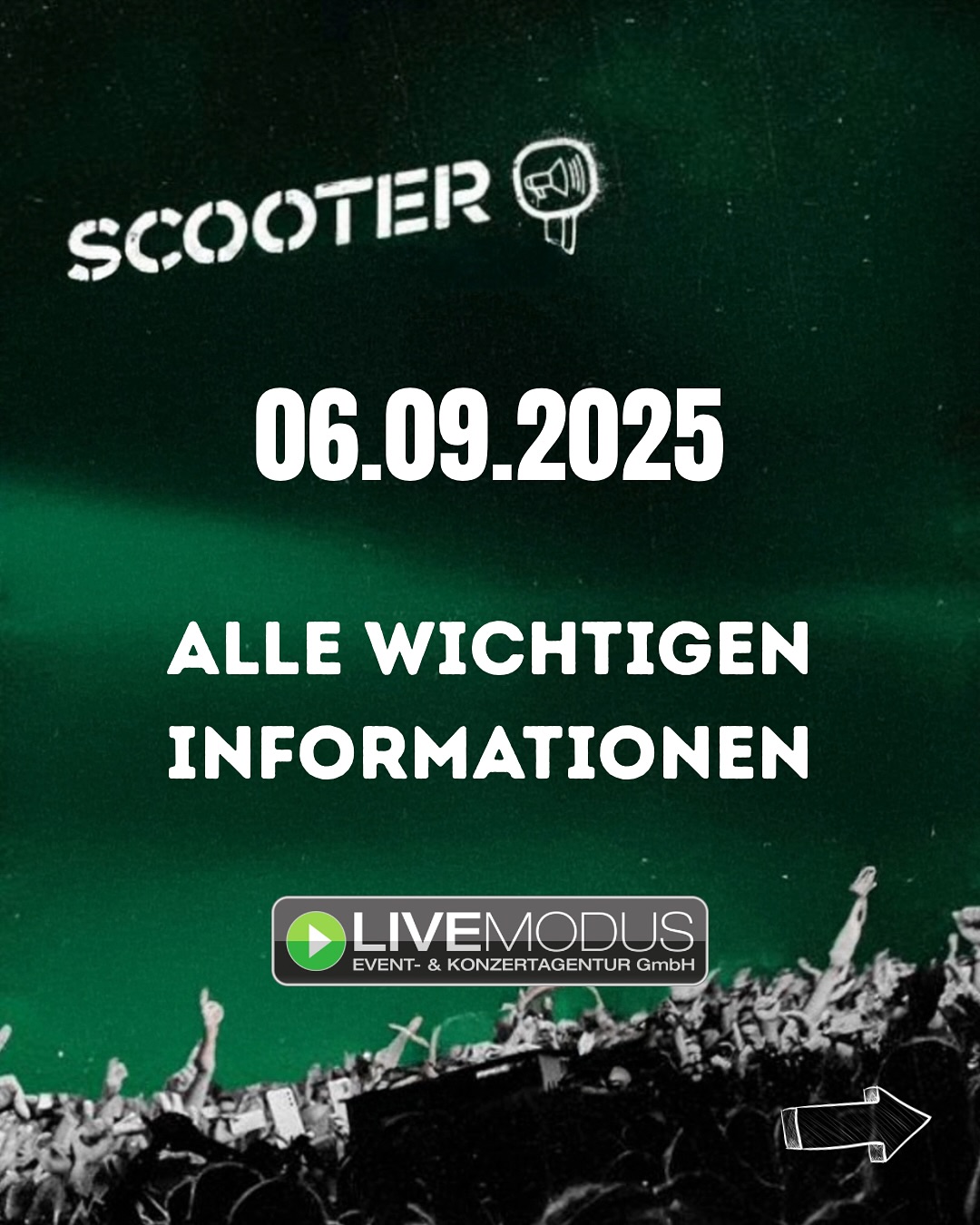 Damit du entspannt in den Abend starten kannst, haben wir die wichtigsten Informationen für dich zusammengestellt!
Möglichkeiten zur Anreise: 🚆 🚌 🚗 🚲
1. Nutzt den öffentlichen Nahverkehr. Das Konzertticket gilt als Fahrausweis.
Fahrt mit dem Schienenersatzverkehr der S-Bahn 6 bis zur Haltestelle Essen Hügel. Von dort sind es zu Fuß nur wenige Minuten. Die Taktung wird für die An- und Abreise vom Konzert erhöht.
2. Fahrt mit dem PKW zur Messe Essen und parkt in P5, P6 + P9. An P6 stehen Shuttlebusse, welche ab 16:00 Uhr bis nach Veranstaltungsende fahren.
3. Kommt zu Fuß oder mit dem Fahrrad.
⚠️WICHTIG⚠️
Es gibt keine Parkplätze am Baldeneysee!
Die Freiherr-vom-Stein-Str. (in Richtung Seaside Beach) wird als Rettungsweg ab dem Abzweig Lerchenstrasse komplett gesperrt.
Die Lerchenstraße wird von ca. 17:00 - 00:00 Uhr aus Richtung Stadtwaldplatz gesperrt.
Über Werden ist die Lerchenstraße bis zur Einmündung Regattastrecke voraussichtlich bis 19:00 Uhr frei zugänglich.
Letztendlich entscheiden die Ordnungsbehörden, wann gesperrt wird.
⚠️Nach dem Konzert sind die Fußwege in Richtung Essen-Werden gesperrt⚠️
Infos zum Einlass: Bitte verzichtet auf Rucksäcke oder Taschen. Taschen bis max. DIN A4 Format sind erlaubt. Erscheint rechtzeitig.
Der Einlass ist um 17:00 Uhr.