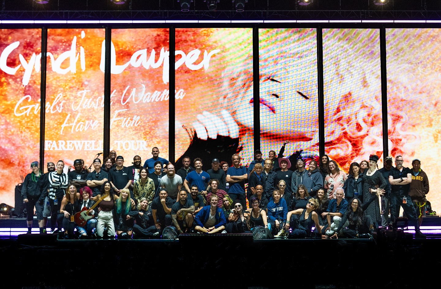 Had such an amazing time on the @cyndilauper tour!! So happy to be a small part of the end of an era. The show was so awesome. Thanks for trusting me with it! @brianburkecreative @dmds7udios #videodirector