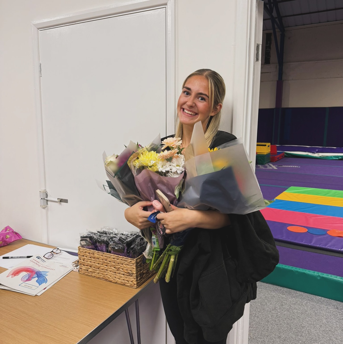 Today we say a huge THANK YOU to Ellie on her last day at Little Springers before she heads off to @lipadance @lipaliverpool ! 🎉
Ellie first joined us as a Young Leader back in 2021 😮
Her energy and passion for coaching have made such a difference to our gymnasts and team. She’ll be a massive loss to Little Springers, but we know she’ll thrive on her next adventure 💫
We can’t wait to welcome her back at our holiday camps in the future! 💜
Good luck Ellie – we’re so proud of you! 🥳✨