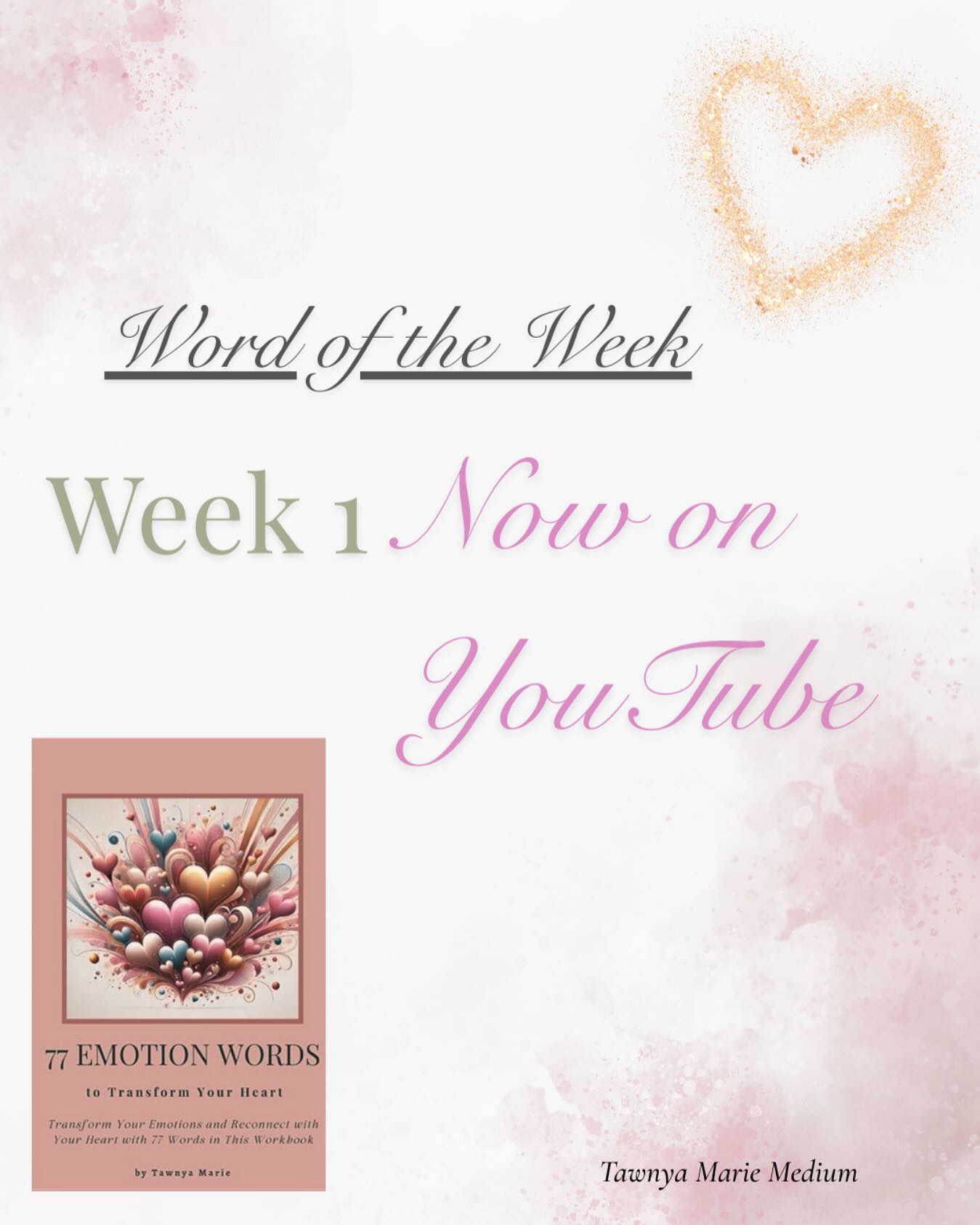 ✨ Word of the Week is here… and I should’ve seen it coming. It showed up in my meditation this morning—almost like it was waiting for me. 🌿
Curious what the word is? A short 10-minute dive is now live on YouTube. 🎥 Link in bio.
#77emotionwords #tawnyamariemedium #selfdiscovery #emotionalgrowth #wordoftheweek #motivational #healing #monday