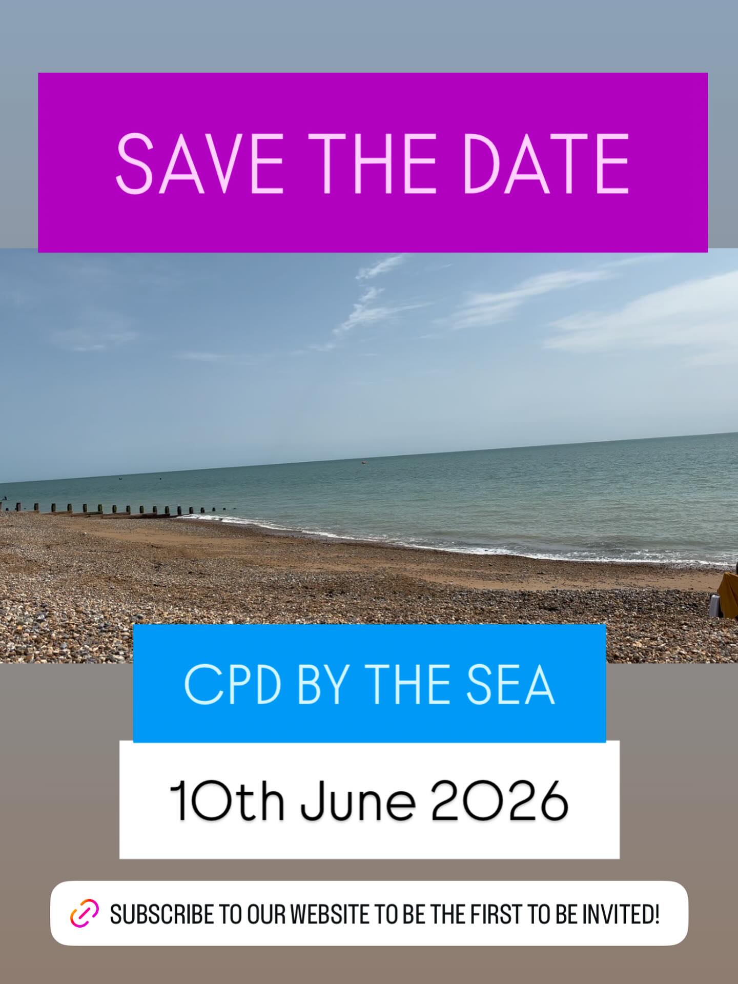 Looking for some summer CPD 👀🦭🌊 Well- look no further- make a note to book your CPD Day- 10th June 2026! We have booked a beautiful venue by the seaside- subscribe to our website to be offered priority booking to this event- more details to follow 👀🐾☺️