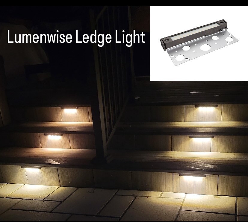 FALL SALE! 25% OFF
Lumenwise 7" Ledge Light is perfect for illuminating stairs and can be a discreet and attractive method for illuminating under ledges.
2W 2700K 200LM (approx. 50,000 hour lamp life)
Visit us at www.outdoorlightingcanada.com #outdoorlightingcanada #stairlights #landscapelights #hardscapelights
