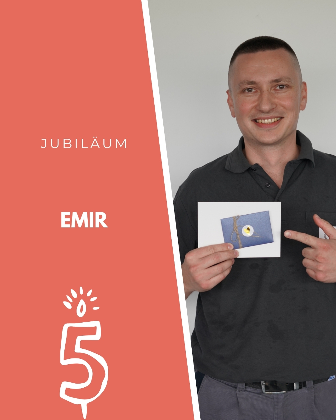 5 JAHRE ENGAGEMENT ✨
Emir unterstützt seit 5 Jahren das Team der W. Siegrist AG - mit grosser Motivation, Zuverlässigkeit und einer wunderbaren Portion Humor. Danke für deinen Einsatz und dass du immer gute Laune verbreitest – auf noch viele weitere gemeinsame Jahre! 🎊
Emir has been supporting the W. Siegrist AG team for 5 years now – with great motivation, reliability, and a wonderful sense of humour. Thank you for your commitment and for always spreading good vibes – here’s to many more years together! 🎊
#wsiegristag #5jahre #engagement #treue #glückwunsch