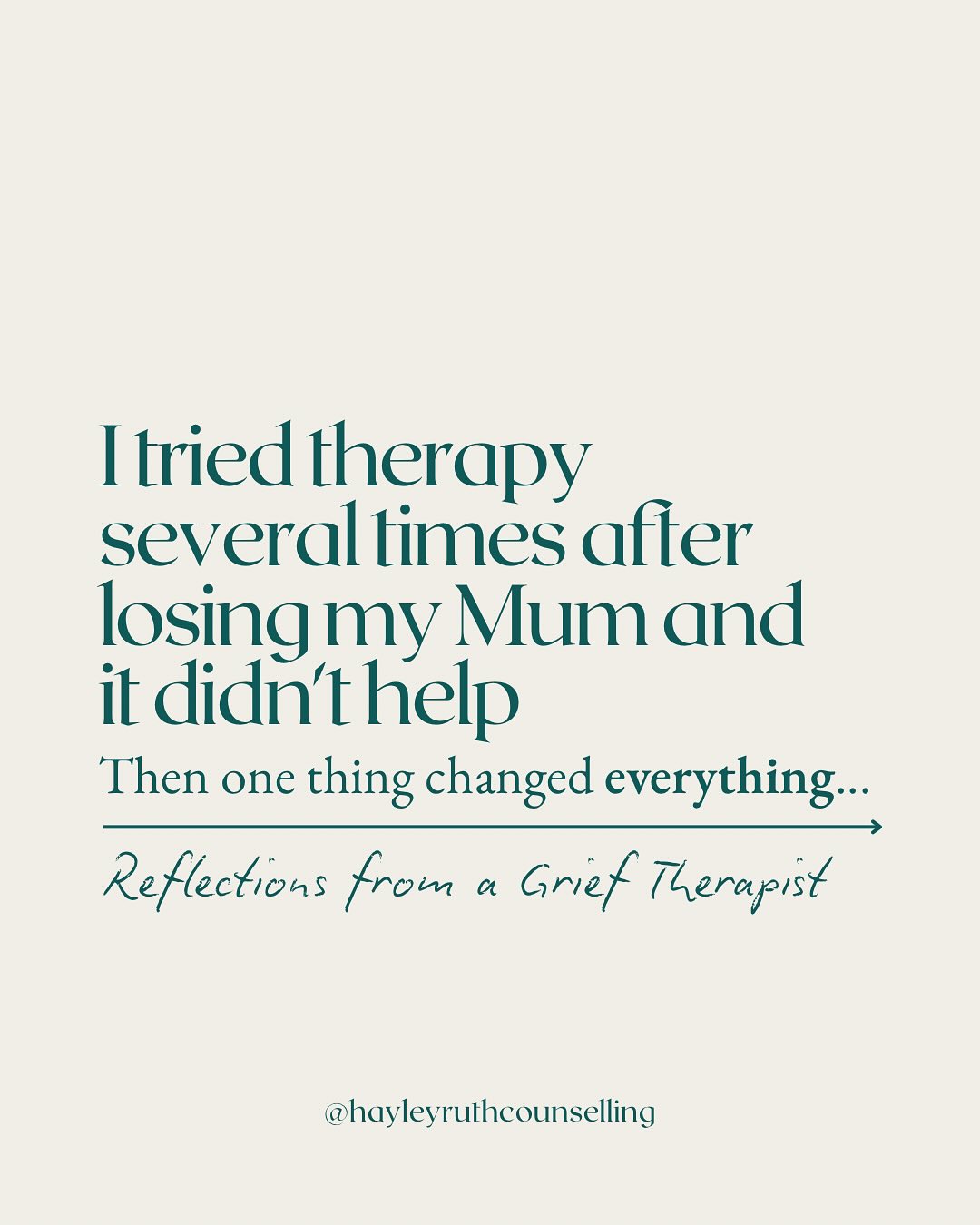 If you’ve tried therapy before to help you with your grief and felt like something was missing, you’re not alone. Many of my clients have shared similar experiences.
There may be a few reasons why this could be (which we’ll save for another day!) and I’m not saying that only a therapist with the same lived experience can help you.
But for me there’s something so powerful about being held by someone who has walked a similar path. It’s not the only thing that can mean therapy works well, but it adds a layer of understanding that can be transformational. And that’s been my personal experience!
I hope this story resonates with you and perhaps also gives you some hope if you’ve been struggling to feel seen or understood in therapy.
If you’ve lost a parent (or even both like me!) and it feels important to work with someone who truly gets what you’re carrying, I’d love to connect with you.
Get in touch via the link in bio and we can book you in for a free 15 minute call to see how we might work together 💛
✨ I also appreciate this post speaks from a place of privilege - I’m very lucky to have been able to seek out a private therapist and I know not everyone can do this. This is why I also offer a number of concessionary spaces in my practice and group grief tending circles. If this is something you might need please mention this when getting in touch 🫶🏼
#griefjourney #grieftherapy #grieftherapist #griefcounselling #griefsupport #griefhealing #griefandlosssupport #grievingjourney #parentloss #motherlessdaughter #motherlessdaughters #fatherlessdaughters #adultorphan