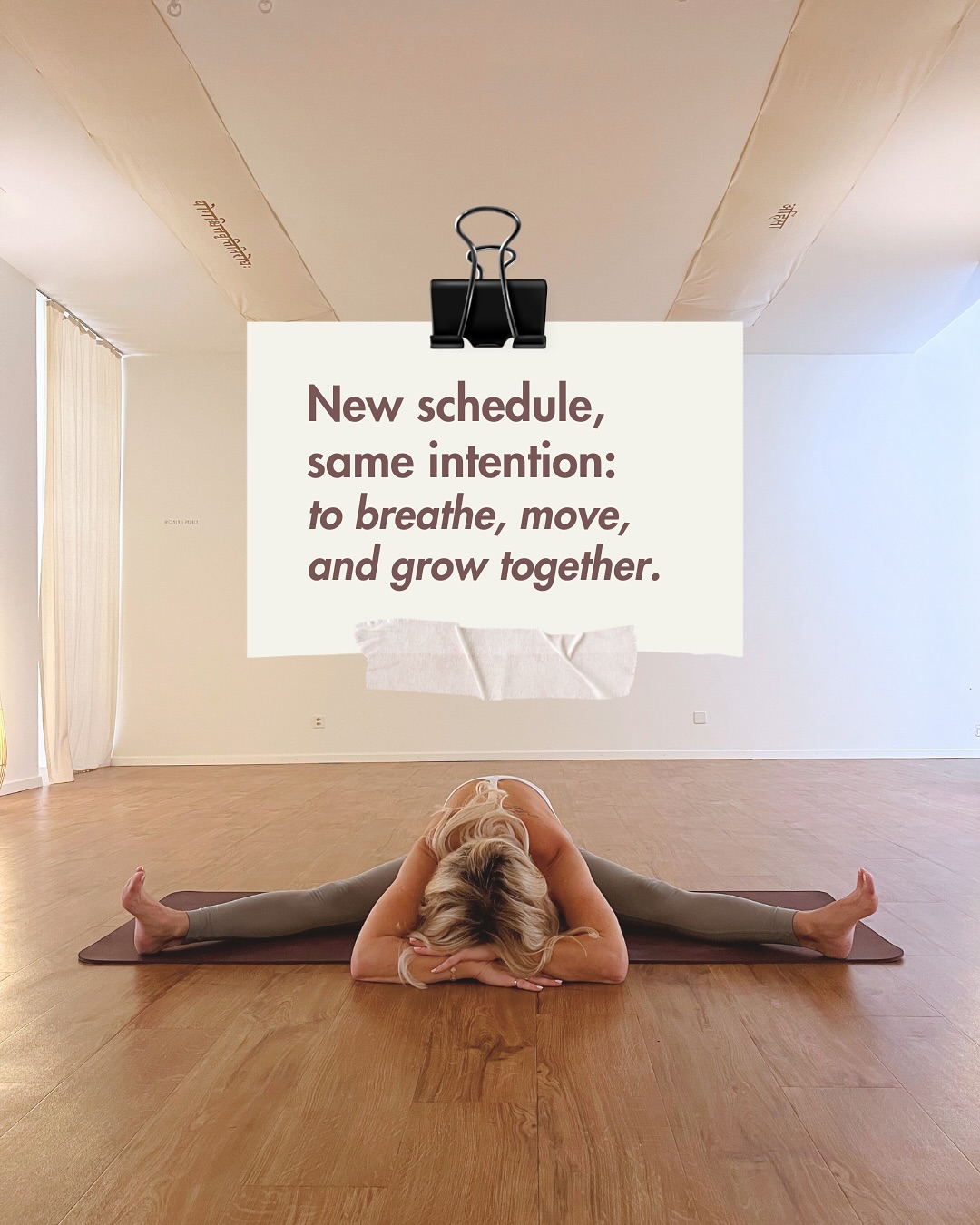 Our new schedule is here! 🌸
Explore a beautiful mix of classes at our temporary home on Stapfelberg 9.
✨ The classes highlighted in color are the fresh new offerings. A chance to discover different styles and connect with inspiring teachers!
With our new one-membership-for-all system, you’re free to flow between classes and teachers as you like: simple, easy, and full of possibility.
New schedule, same intention: to breathe, move, and grow together.
See you on the mat at Anjali !
#yoga #yogabasel #yogainstructor #yogaswitzerland #yogaclasses #basel #baselyoga #yinyoga #vinyasa #yoganidra #relaxation #hathayoga