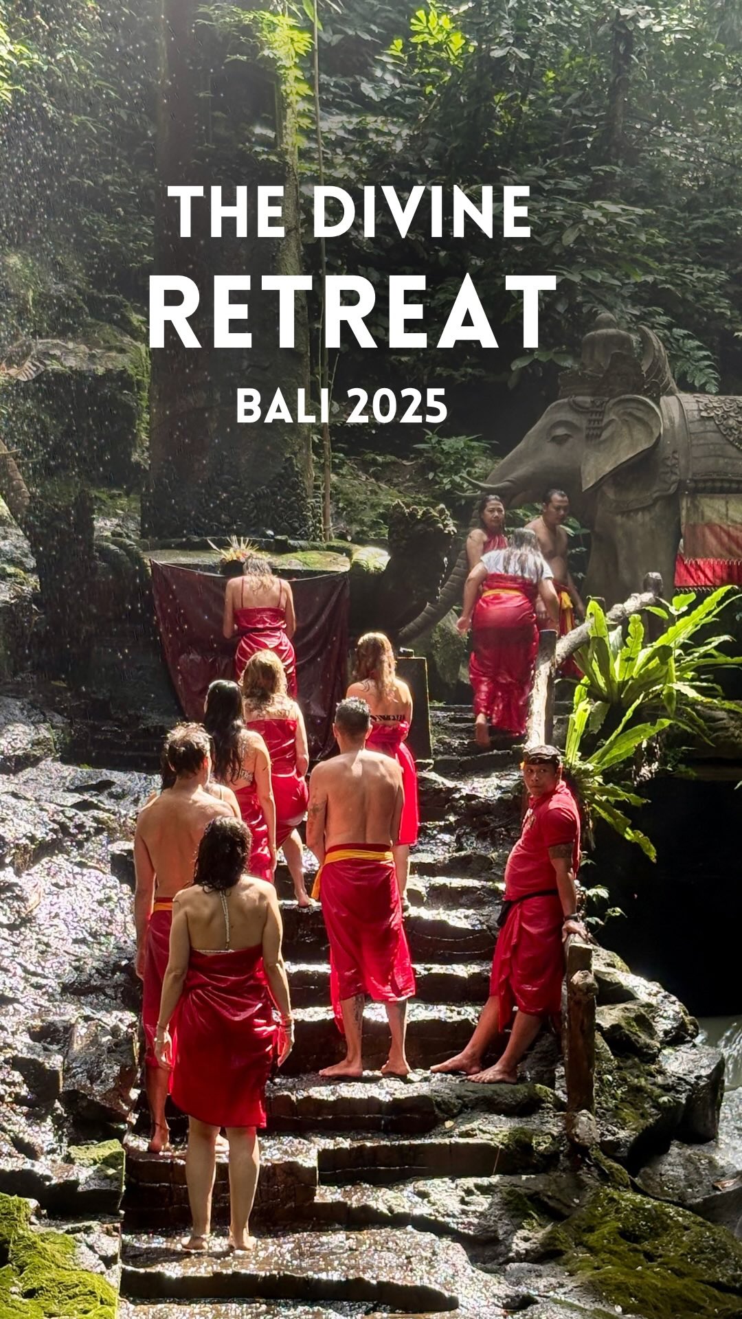 Un viaje lleno de divinidad en la isla de los Dioses.
Bali tiene una energía especial: muy pura, purificadora, sanadora que te llega hasta el alma.
Rodeados de naturaleza, rituales, animales, colores y olores hemos tenido el placer de vivir con 11 personas maravillosas esta aventura inolvidable: The Divine Retreat.
Volvemos a Valencia con el corazón lleno, las pilas cargadas y la sonrisa más grande que nunca.
