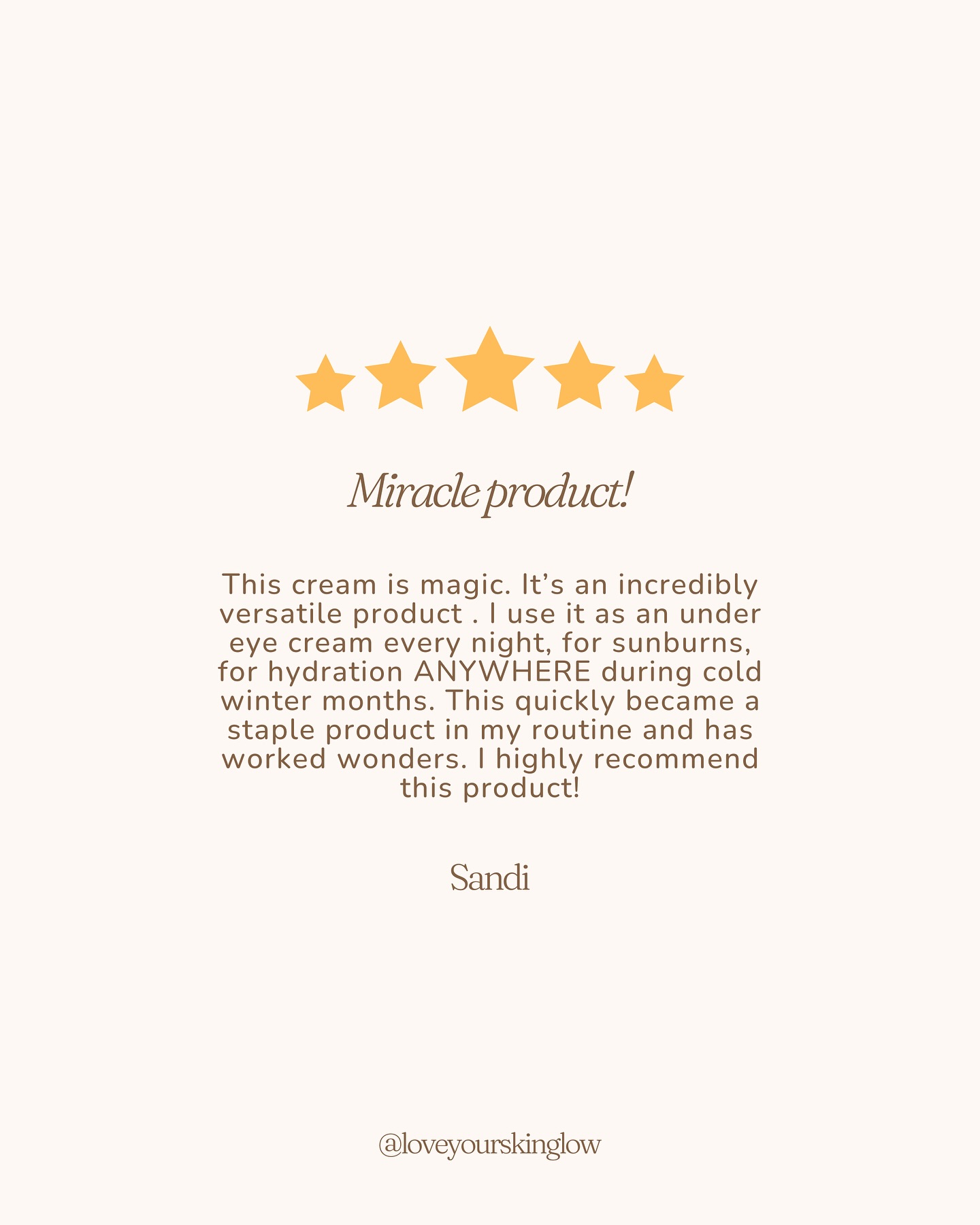 Another 5 star review from our customers 🥰🌟
#LoveYourSkinProducts #Beauty #Skincare #VitaminE #SkinEssential #GlowingSkin