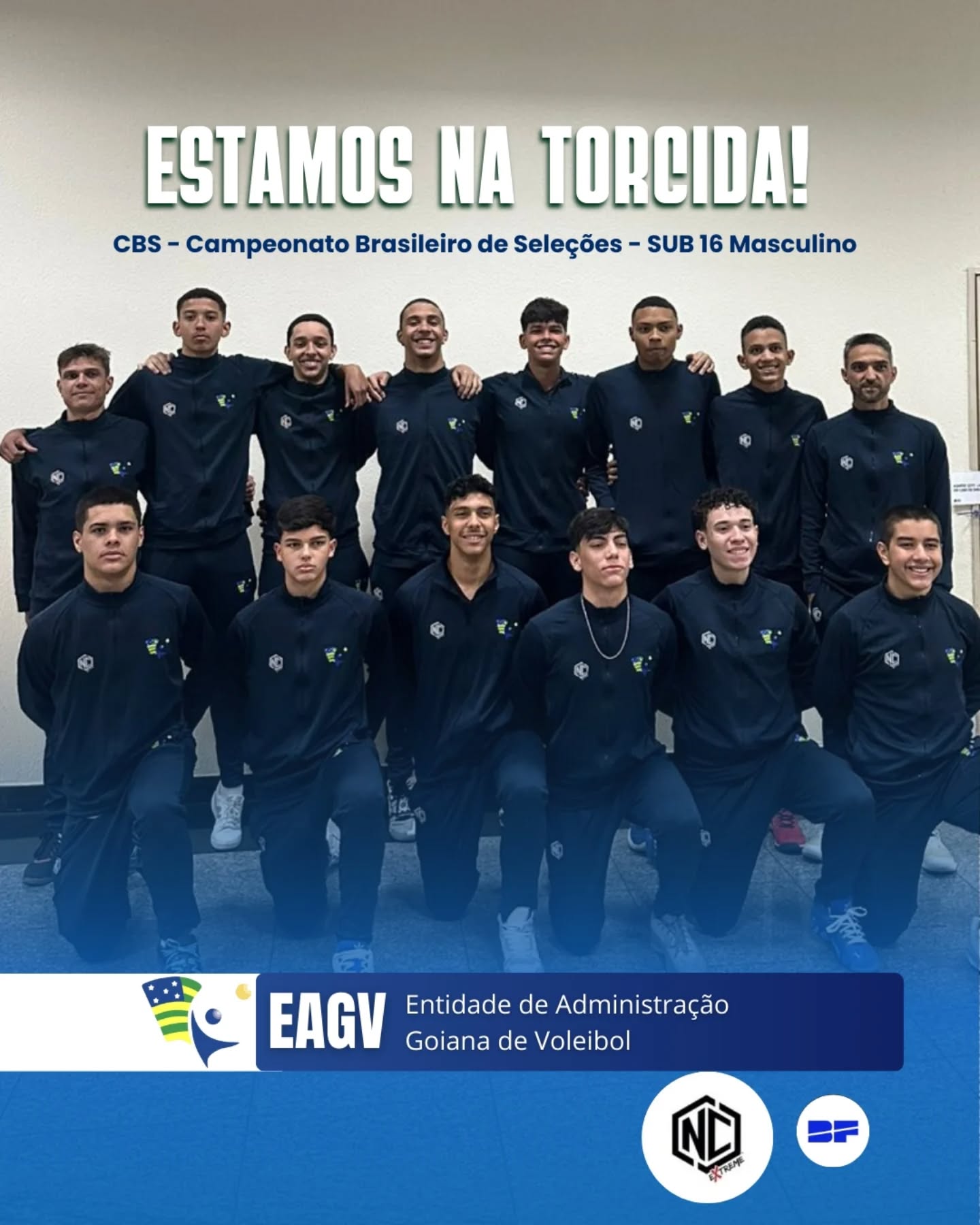 🏐 Partiu Rio de Janeiro!
Hoje a Seleção Goiana Sub-16 Masculina embarcou rumo ao Campeonato Brasileiro de Seleções (CBS) e nós já estamos na torcida por cada ponto, cada vitória e cada momento dessa jornada! 🙌🔥
A EAGV – Entidade de Administração Goiânia de Voleibol tem orgulho em apoiar nossos jovens talentos, juntamente com o patrocínio e incentivo da NC Extreme, elevando o nível do Voleibol Goiano.
Serão 4 jogos confirmados entre os dias 03 e 05 de novembro:
📅 03/11 – Goiás x Espírito Santo
📅 04/11 – Goiás x Tocantins
📅 04/11 – Amazonas x Goiás
📅 05/11 – Pará x Goiás
É hora de mostrar toda a garra do nosso estado em quadra! 💪💚
👉 Torça junto com a gente e acompanhe todos os detalhes aqui no @eagv.oficial. 🚀🇧🇷