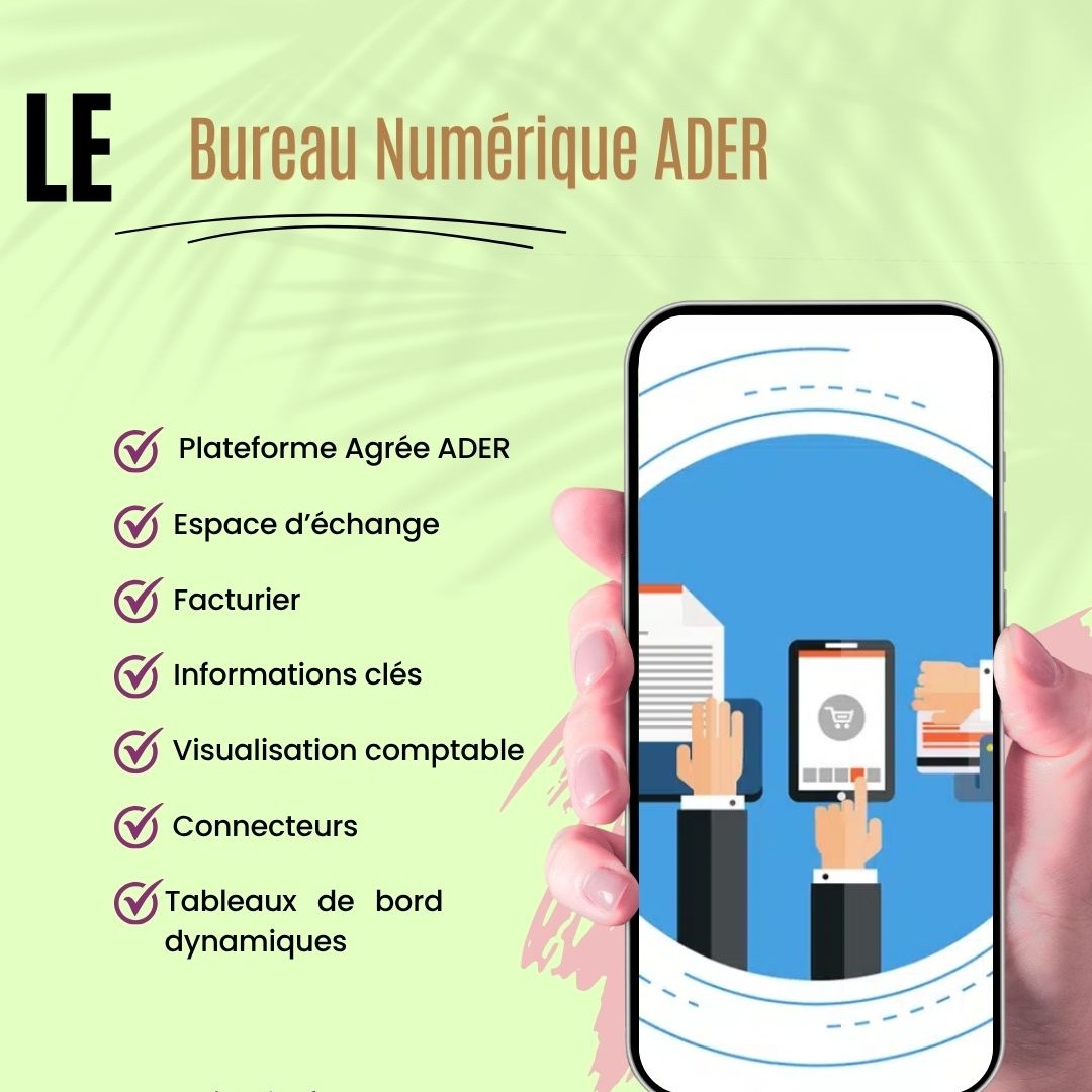 🛠️ Fonctionnalités clés :
• Facturier électronique
• Gestionnaire de mots de passe
• Tableaux de bord
• Plateforme agréée
🏛️ L'ADER, présente depuis 1970, s’engage à accompagner ses adhérents avec des solutions concrètes, humaines et évolutives.