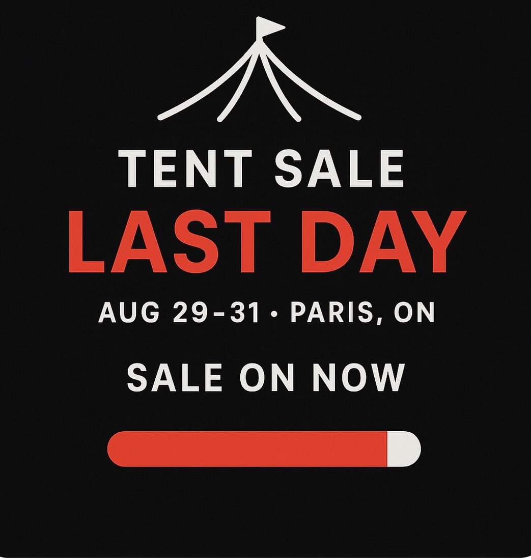It’s the LAST DAY 📣
🔔 🔔 Door crashers, display deals, and one-day markdowns. 🔔 🔔
Drop by before we pack the tent! #FixturesTentSale #bathroomdeals #parisontario #norfolkcounty #sale #cambridgeontario #brantfordontario #deals #renovationdeals
#FixturesTentSale #HomeUpgrades #ShopLocal
