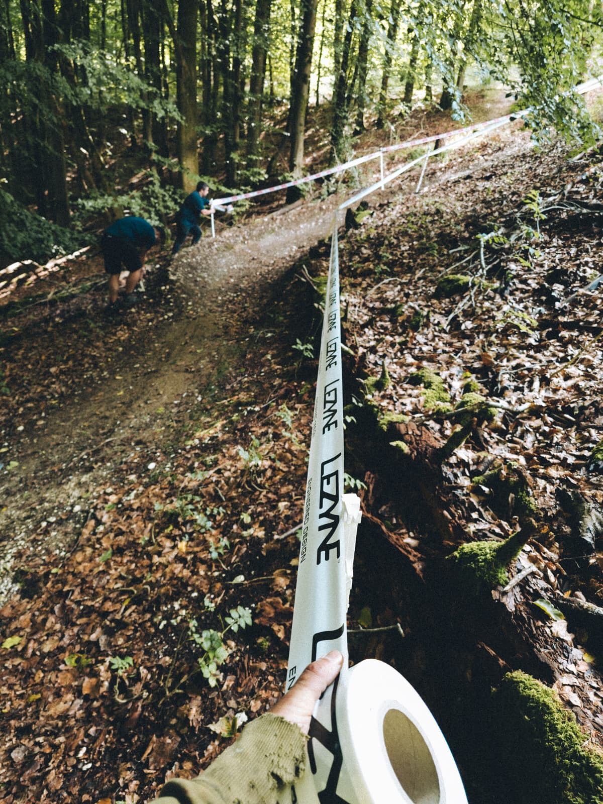 Loads of work has gone into this course. Final touches yesterday. Thank you everyone. #mucoff #lezyne #dmrbikes #okefordhillbikepark #southernchamps