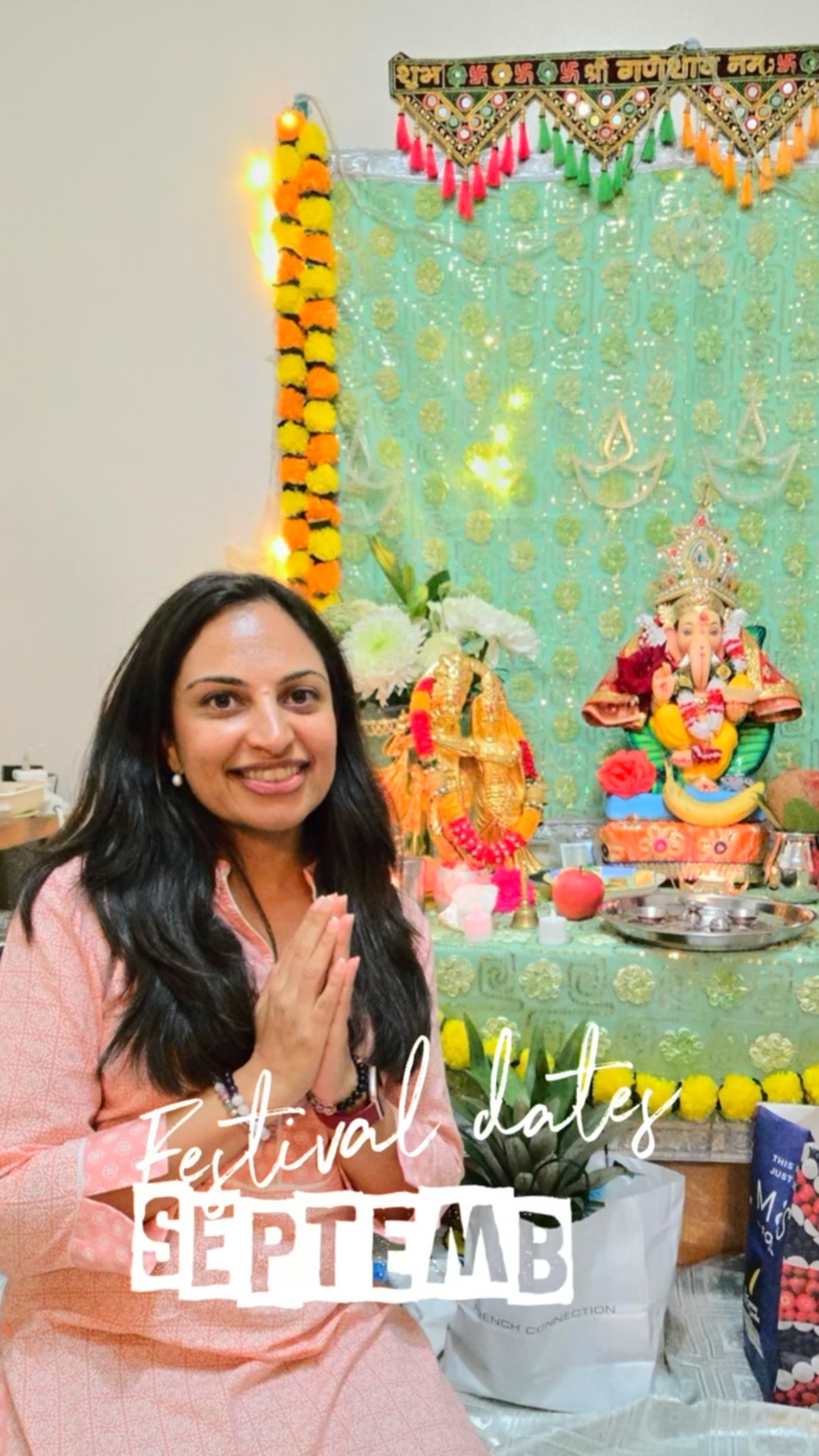 Can you believe Garba month is here already!!
September dates for your diary 📔
5th Sept - Onam
6th - Ganesh Visarjan
7 - 21st - Shradh (usually no auspicious activity is done during this time)
22-1st Oct - Navratri
30th Sept Durga Ashtami
2nd Dussehra
#hinducalendar #hindufestivals #hinduholiday #garbalovers❤️ #southasianfestival #ganeshvisarjan #navratri2025