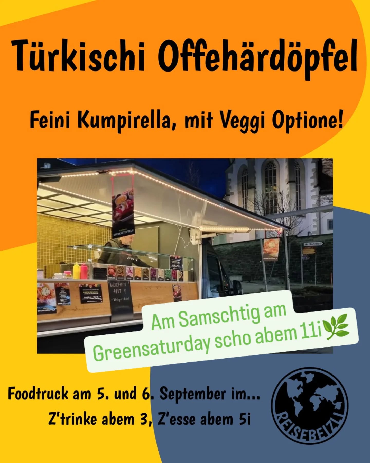 Ab hüt obig feiiini Kumpirellaa!!
Kunsch au?
#reisebeizli #lichtensteig #RathausfürKultur #gnüsse #offä #Bier #Wein #Aperitif #Summerbar #Foodtruck #Reisefüdli #wowtoggenburg #gemeindelichtensteig #toggenburg #wiefunktioniertdamitdänehäshtägs #keiahnig #hörejetztufdemit