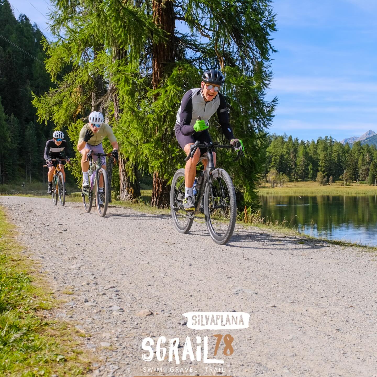 Magnificent weekend 🌞 @sgrail.country Silvaplana. Dashing through the stunning landscape in Engadin with so many lovely people. Sharing some great chats during the event and sometimes also pushing each other 😉🤙.