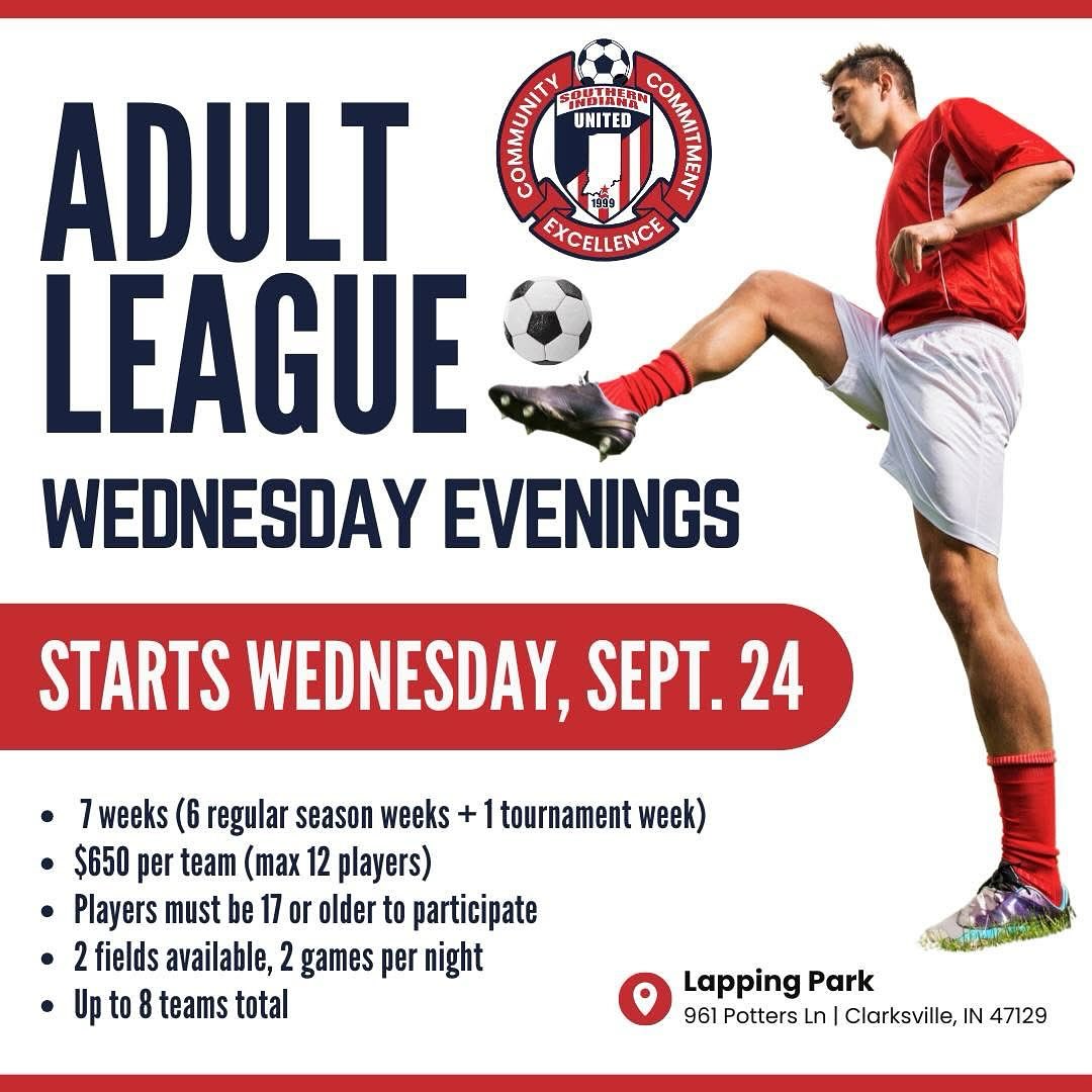 ⚽️🔥 SIU Adult Soccer League is Here! 🔥⚽️
The SIU Adult Soccer League kicks off Wednesday, Sept. 24 at Lapping Park! Gather your squad, lace up your cleats, and get ready for 7 weeks of competitive fun.
👉 Details:
7v7 format (max 12 players per team)
$650 per team OR $80 free agent sign-up
Wednesday evenings, 2 fields, 2 games per night (8 teams total)
Ages 17+
League champs take home SIU medals 🏆
Don’t have a team? No problem! Sign up as a free agent and we’ll place you on our House Team.
📲 Click the link in our bio to register now through PlayMetrics to secure your spot!