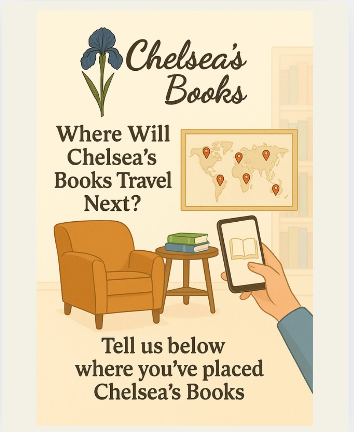 📚💙 Thank you to everyone who has placed a book for Chelsea — and to those waiting on labels, we can’t wait to see where yours travel!
Here are a few books we’ve recently shared — each one labeled with Chelsea’s Books and placed for someone new to discover. 💙
👉 Share a photo of the book you placed
👉 Tag us @ChelseasBooksOrg
👉 Tell us where you found a home for Chelsea’s Books
Together, every book keeps her journey going. You can join her journey and order free labels at chelseasbooks.org
#ChelseasBooksOrg #BookJourneyForChelsea #SuicideAwareness #EndTheStigma