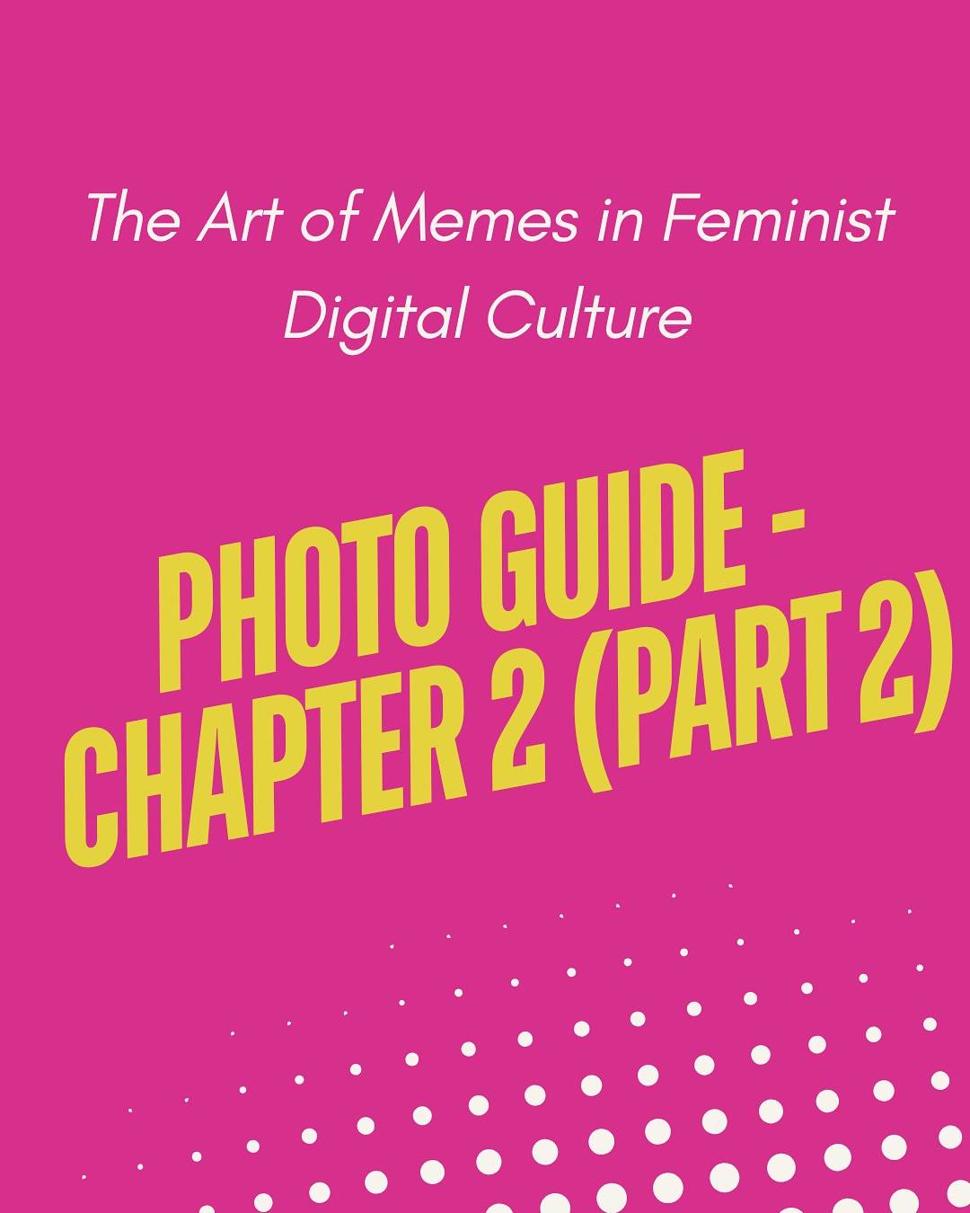 Happy Tuesday! We’re back with part two of the images featured across chapter two of ‘The Art of Memes’.
This chapter, ‘Reenactment, Nostalgia, and Performative Ruptures’ examines varying types of performance-based reenactments throughout history and how meme makers and artists make use of these in the present day. It outlines different forms of reenactment first seen in early examples feminist performance art these include both text based, or narrative reenactments as well as visual reenactments based on re-performing iconic images in new and critical ways. From 1960s (and onward) feminist performance art to the 2023 Barbie movie, this chapter looks at the ways feminist art practices have been used to both critique and meme our gendered media landscape.