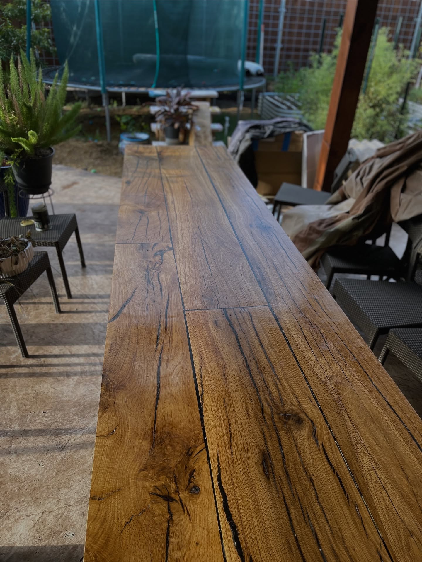 #outdoorfurniture #reclaimed #epoxy