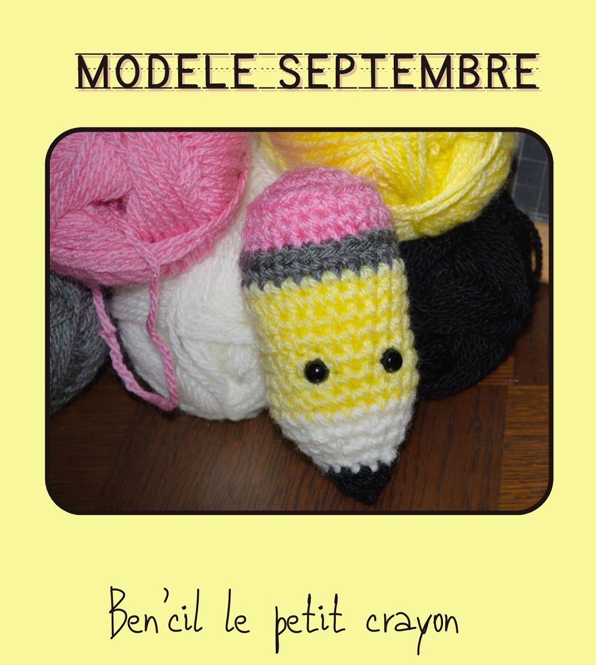 Chaque mois, je vous prépare un modèle gratuit à télécharger… et pour septembre, il fallait bien coller à la rentrée 🎒
Je vous propose donc un petit crayon crocheté trop mignon ✏️💛
✔️ Facile et rapide à réaliser
✔️ Parfait pour se remettre dans le rythme créatif de la rentrée !
👉 Le modèle est dispo dès maintenant sur mon site !.
.
.
.
.
#crochetaddict #rentree #faitmain #modelesgratuitscrochet #diy #amigurumi #crochetlove #crochetpattern #crochetersofinstagram #handmade