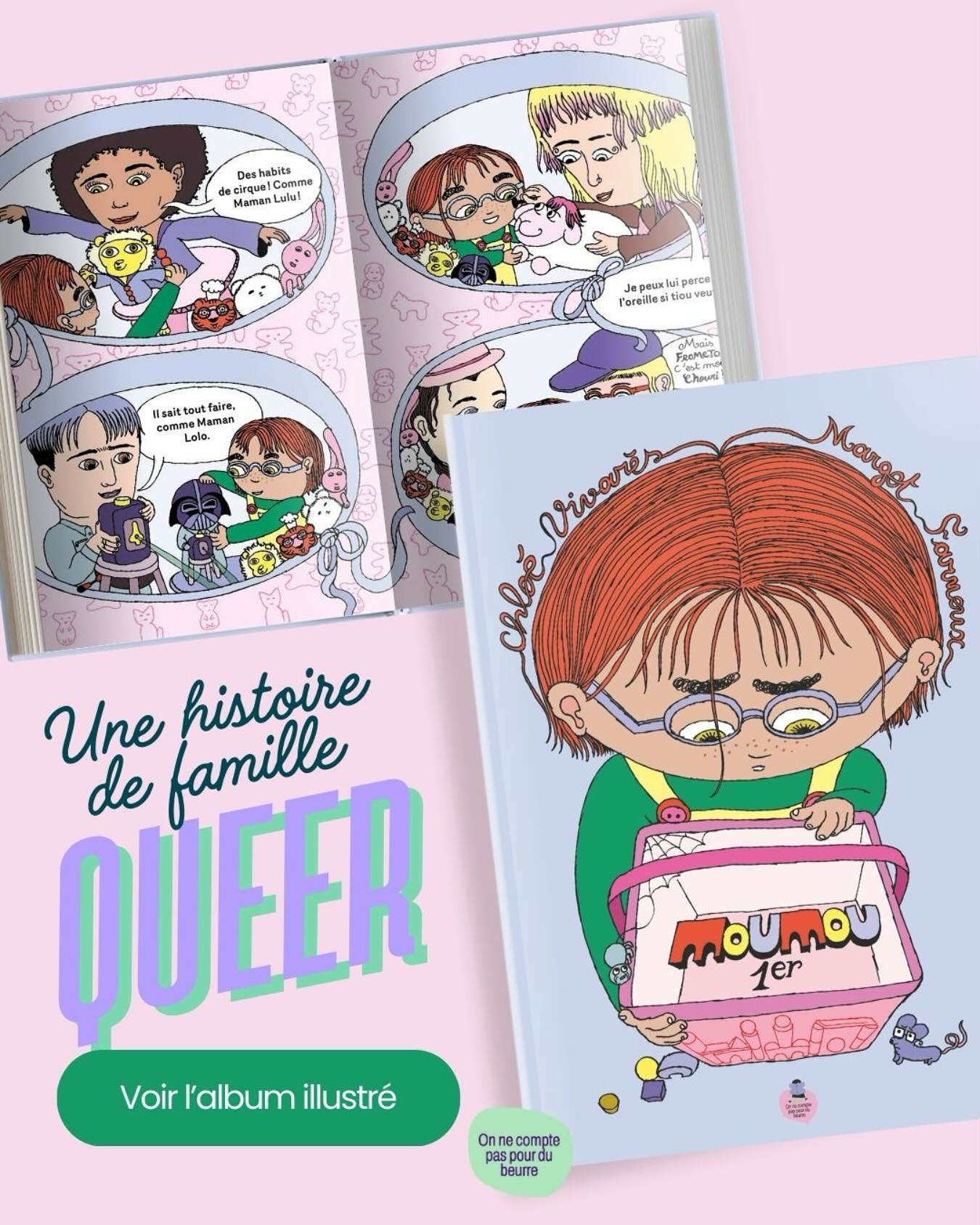 C’est la rentrée pour toutes les familles 🌈
Découvrez l’histoire de Vasco qui, le jour de son anniversaire, s’aperçoit que son doudou Moumou manque à l’appel. Il se met à sa recherche avec l’aide de toute la maisonnée : Maman Lulu, Maman Lolo, Papa Jojo, Papa Frédo, et les colocataires.
Une aventure pleine de tendresse, d’amour et de doudous 🧸
#illustratrice #queer #famille #rentrée #jeunesse #livrejeunesse