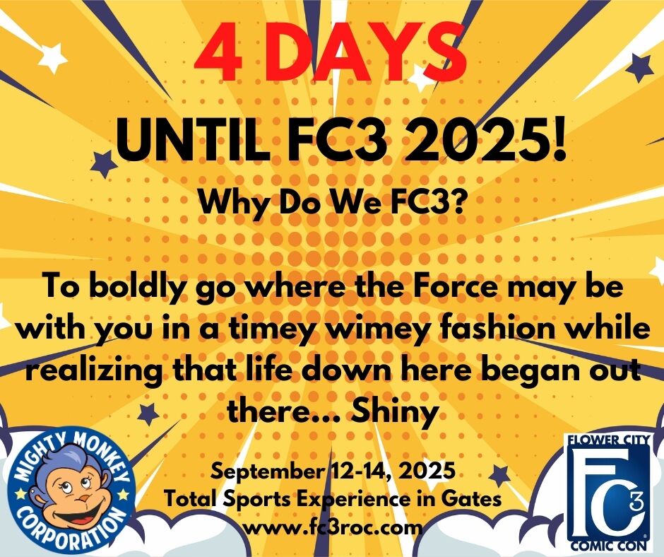 Why Do We FC3?
To boldly go where the Force may be with you in a timey wimey fashion while realizing that life down here began out there... Shiny
#FC32025 #ExperienceFC3 #WhereItAllComesTogether