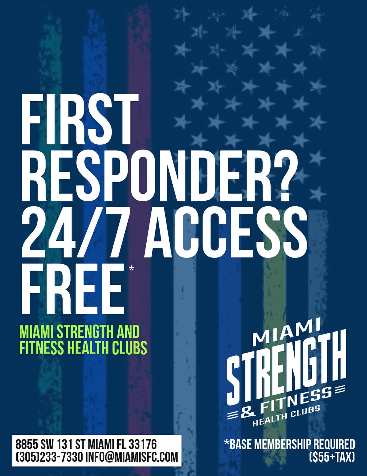 Any time. Any day. A small thank you from us to all the first responders out there! 🔥 #247ACCESSFREE