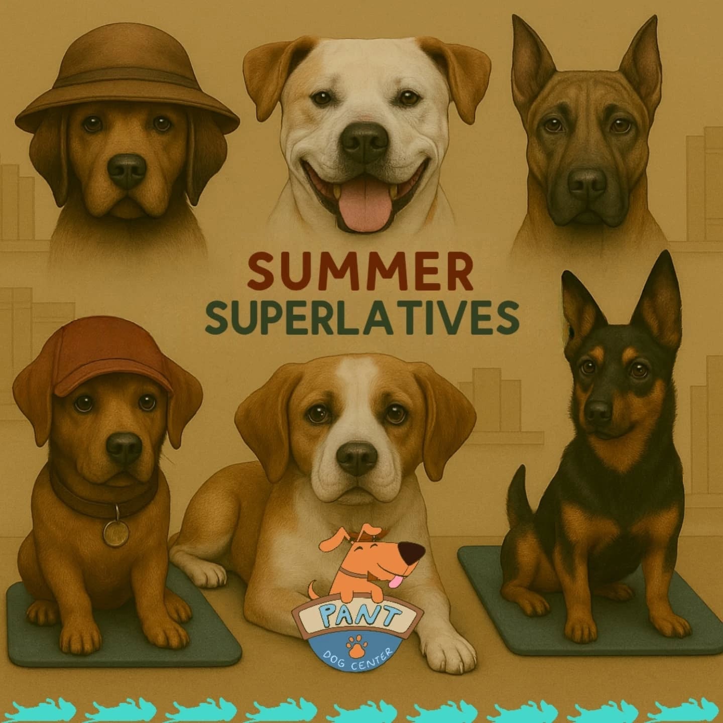 ☀️ Summer Superlatives are here, and our daycare pups are living up to their titles! From Most Likely to Trip Over His Own Feet to Most Likely to Start a Protest Chant—these pups know how to keep daycare interesting. 🐾
Which superlative fits your dog best?
#SummerSuperlatives #DogDaycareFun #PantDogCenter #HappyDogsDaily #DogsOfInstagram2025 #PlayfulPups