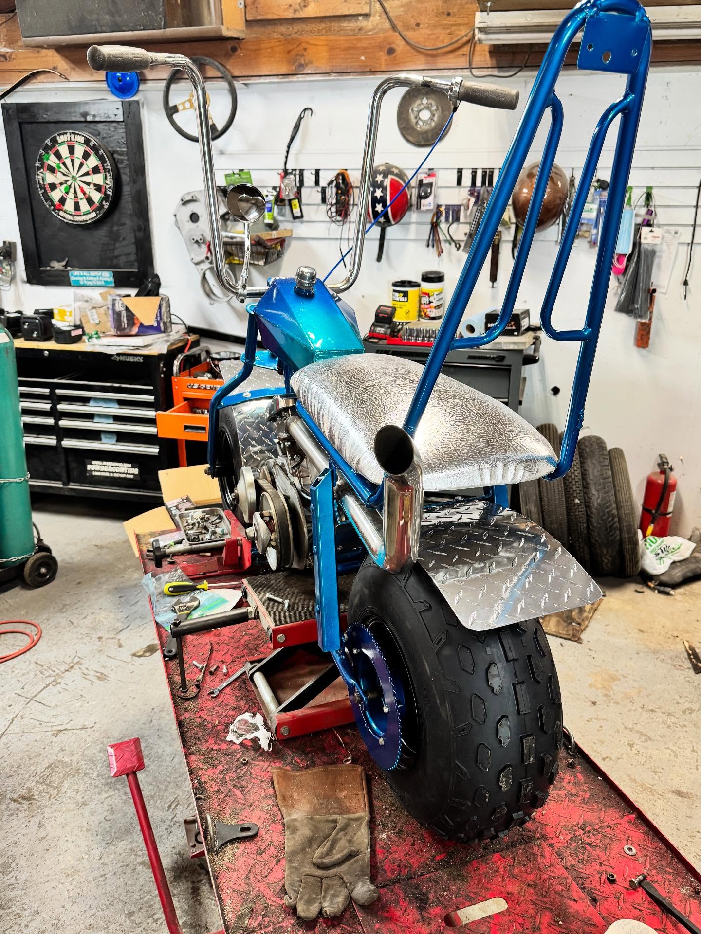 From bolts to brilliance. This mini beast is almost ready to roar! 🔧🔥 #BuiltNotBought #jtscoatingsandcycles